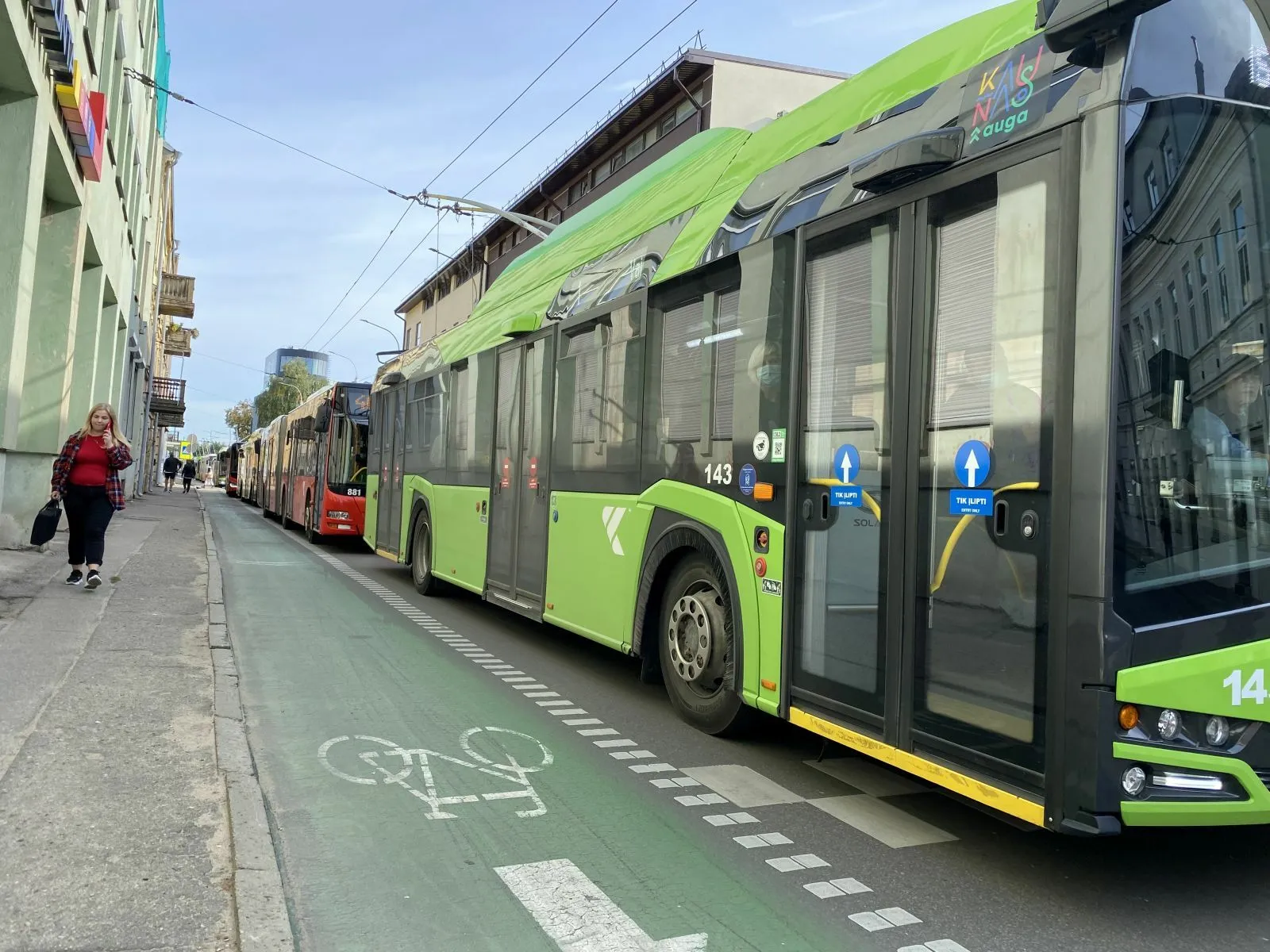 Viešasis transportas Kauno centre / „Kas vyksta Kaune“ nuotr.