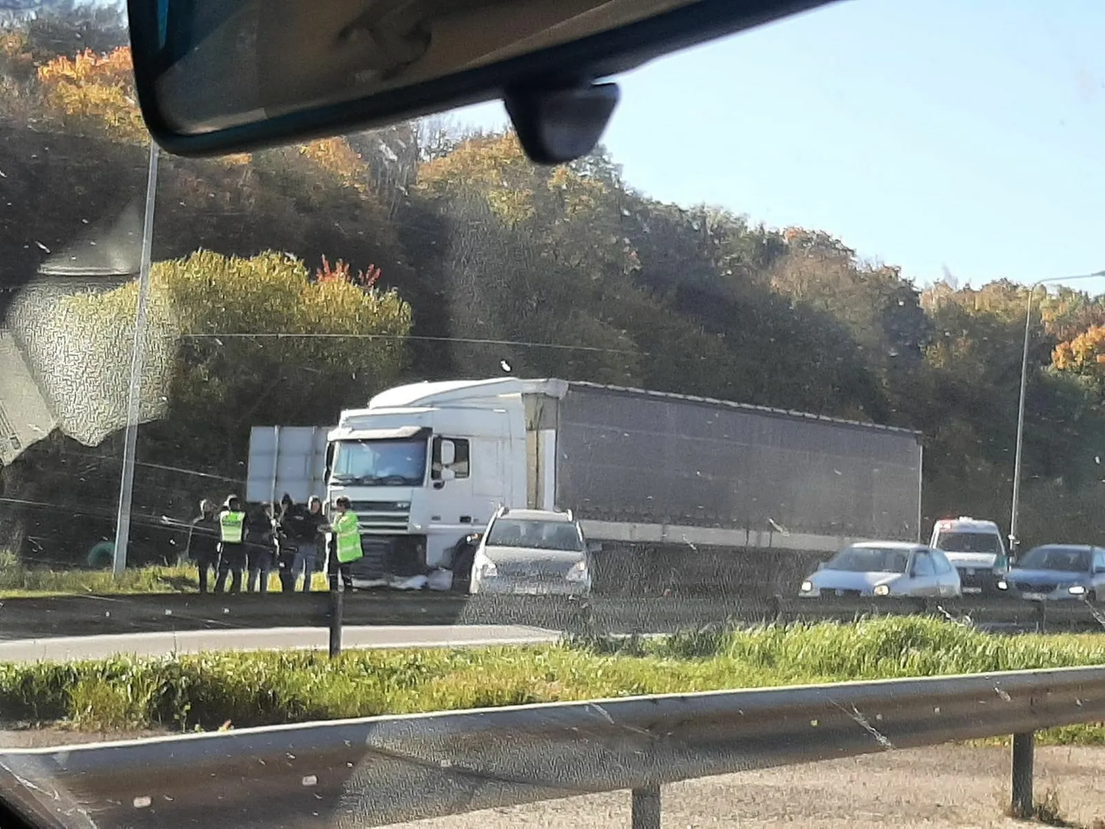 Avarija ant Klebiniškio tilto / „Kas vyksta Kaune“ grupės nuotr.