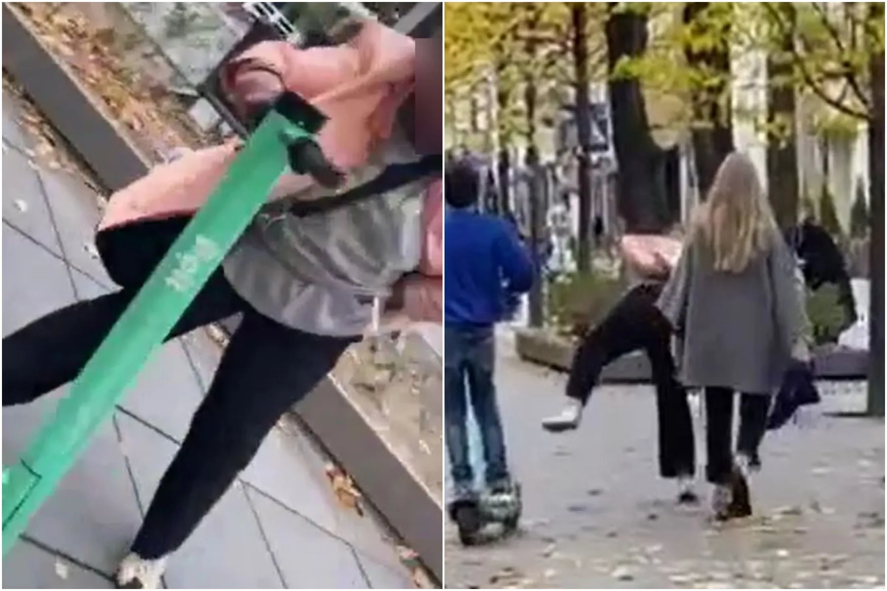 Laisvės alėjoje siautėjanti moteris