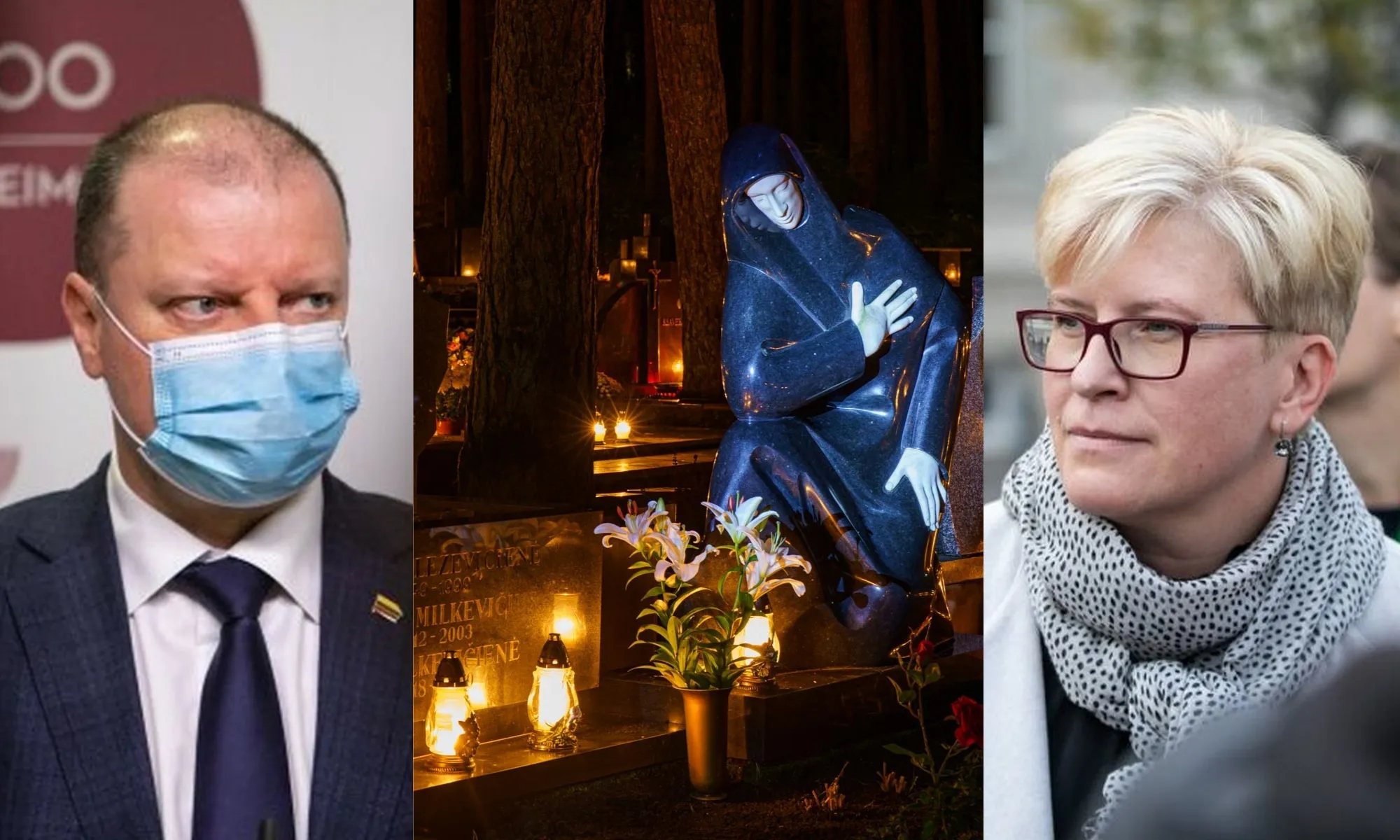 S. Skvernelis, I. Šimonytė, Vėlinės