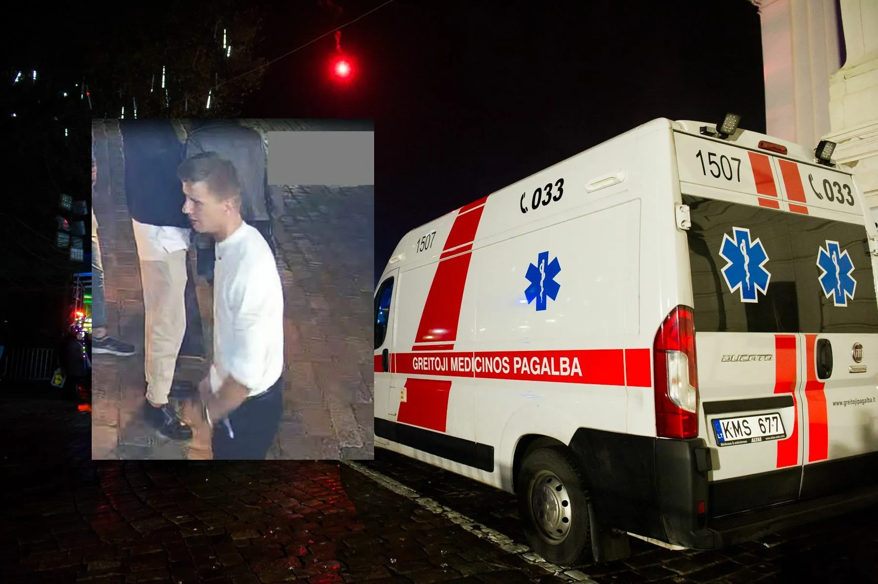 Rotušės aikštėje sumuštas vyras