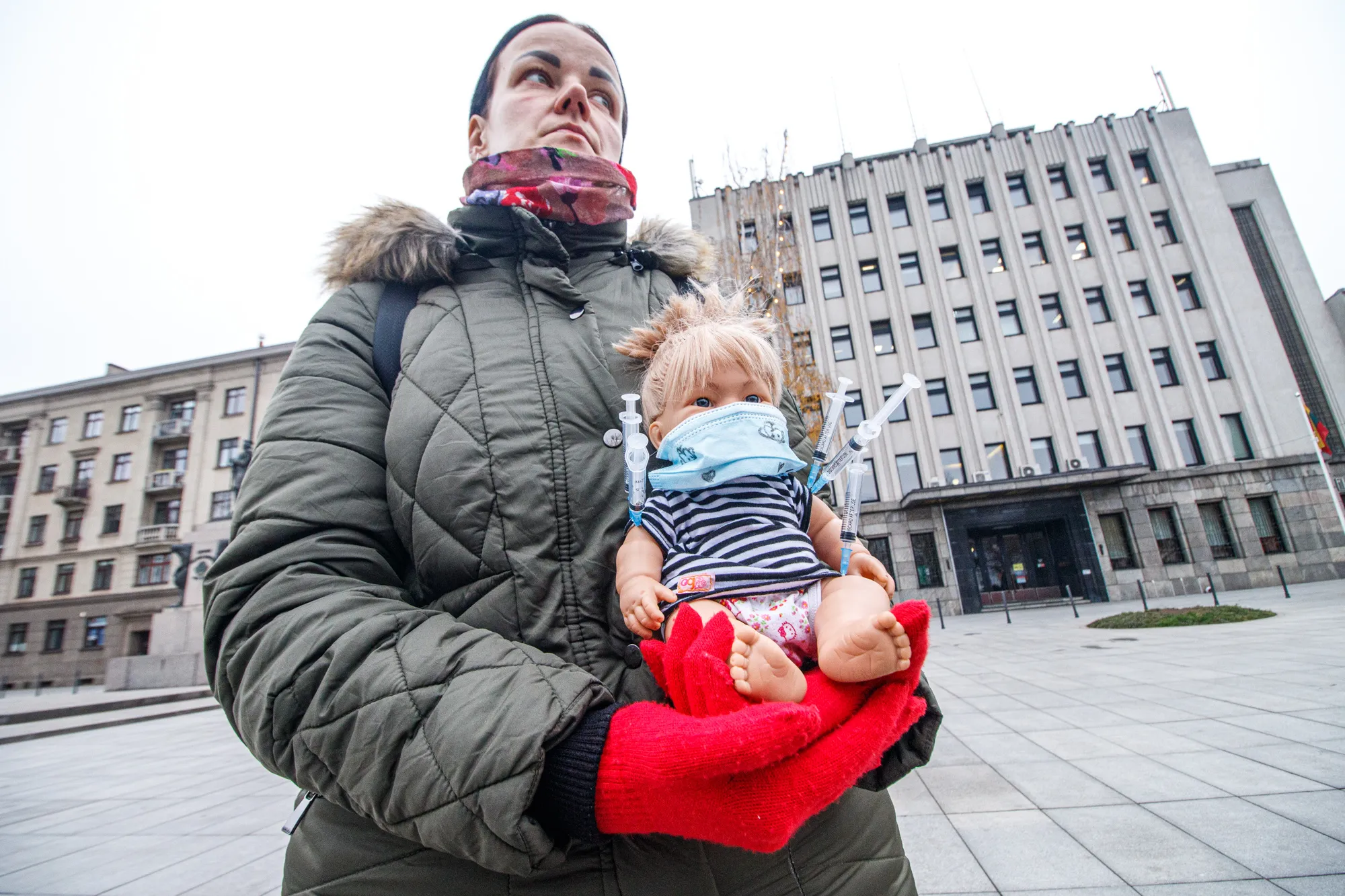 Protestas prieš vaikų skiepijimą