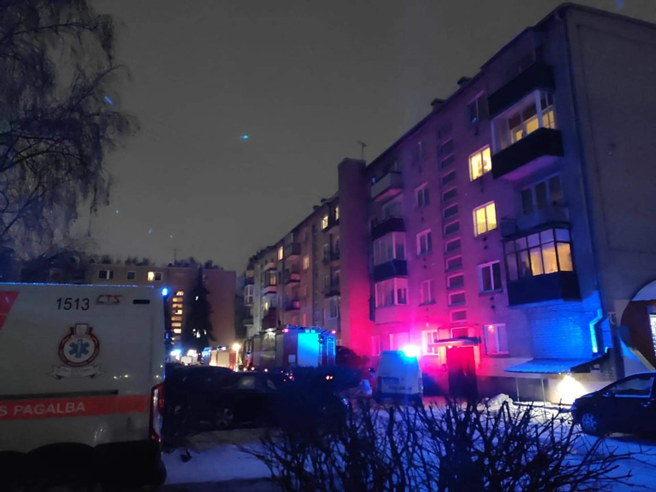 Gaisras Savanorių prospekte