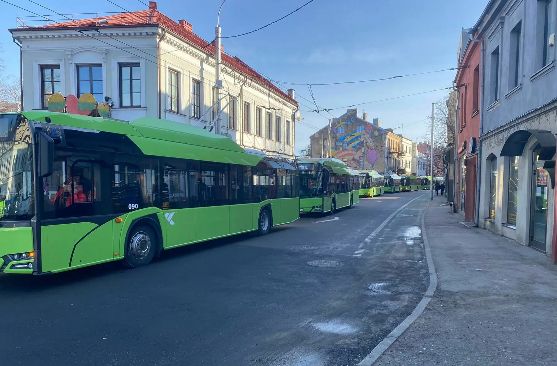 Troleibusai Kauno centre