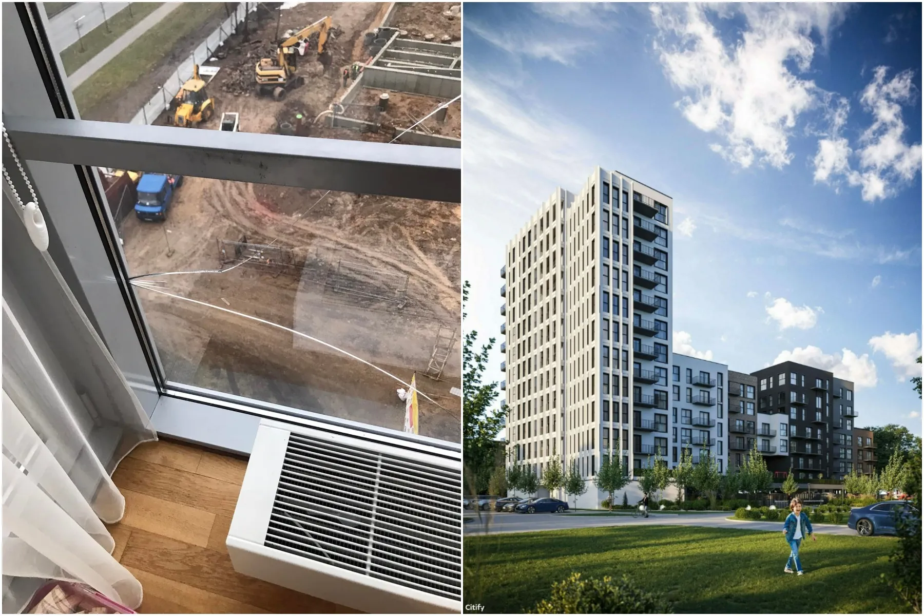 Statybos Europos prospekte