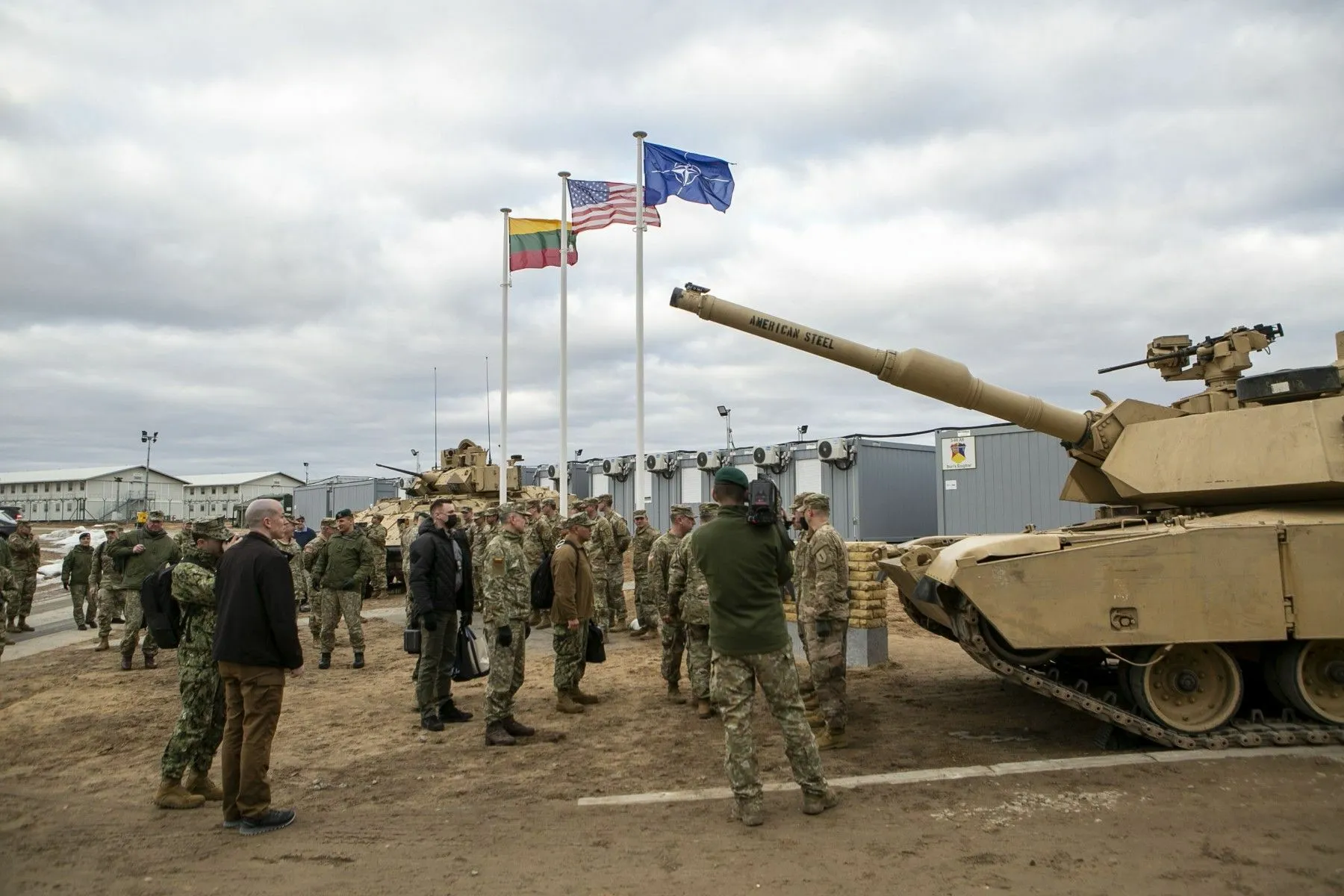 Lietuvoje lankosi aukščiausias JAV karinių stabų viršininkas Markas Milley / DELFI nuotr.