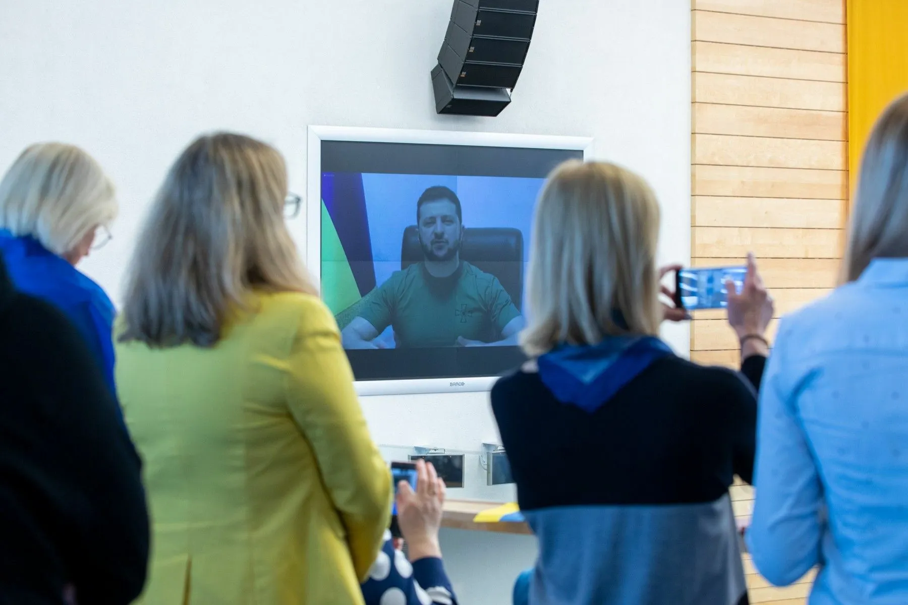 Ukrainos prezidentas V. Zelenskis kreipėsi į Seimą / DELFI nuotr.