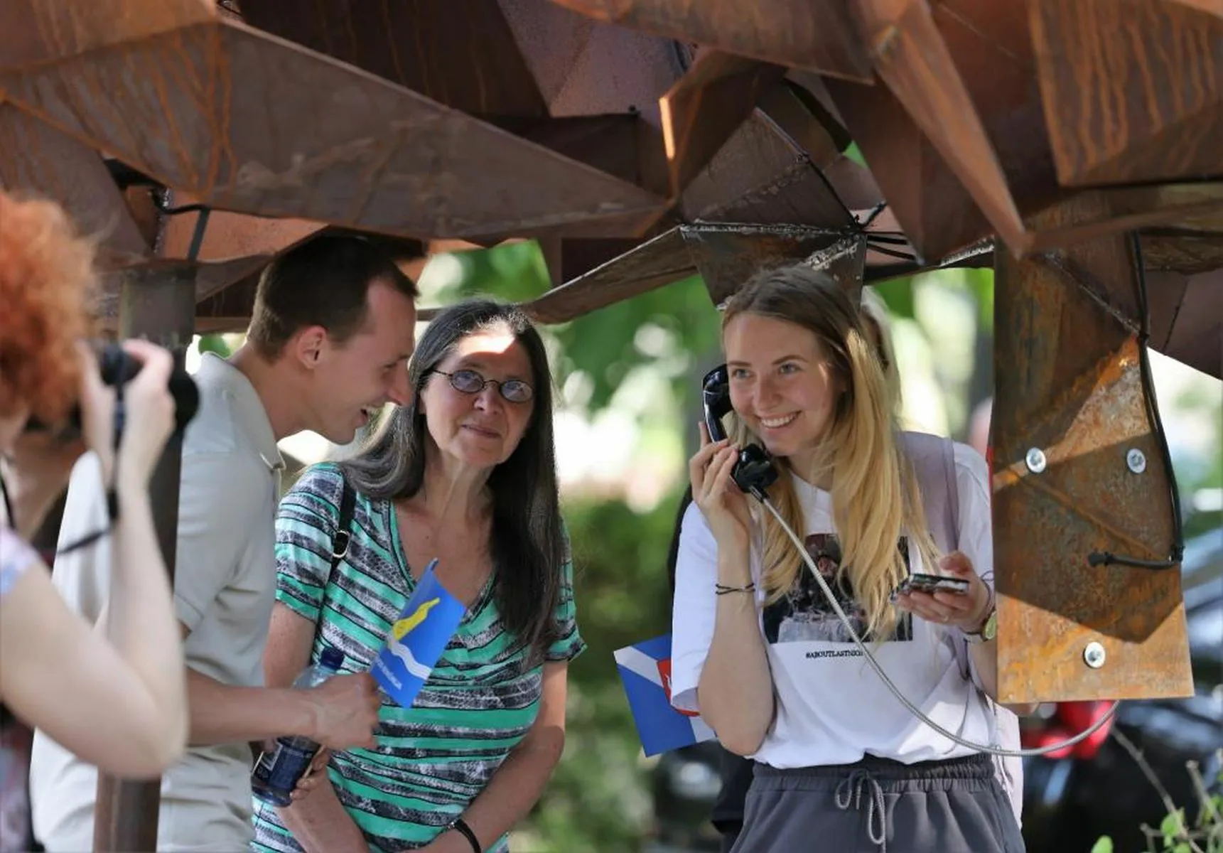 Kulautuvos Akacijų alėjoje pristatyta interaktyvi skulptūra / E. Mališausko nuotr.