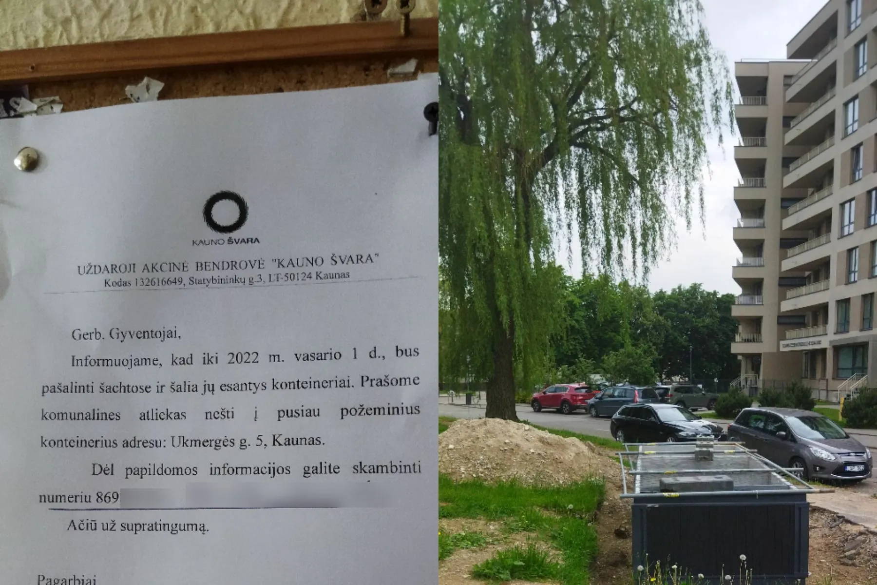 Konteinerių įrenginėjimo darbai