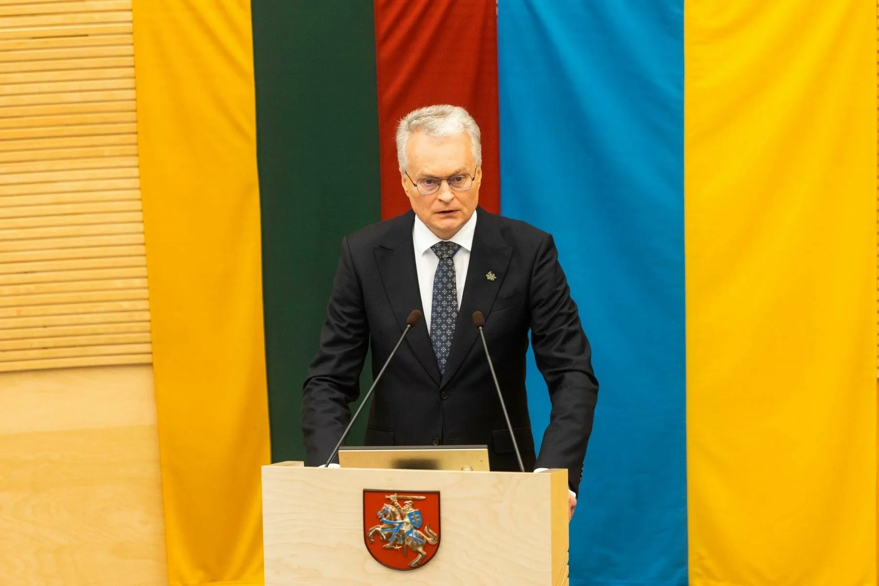 G. Nausėda skaitė metinį pranešimą / DELFI nuotr.