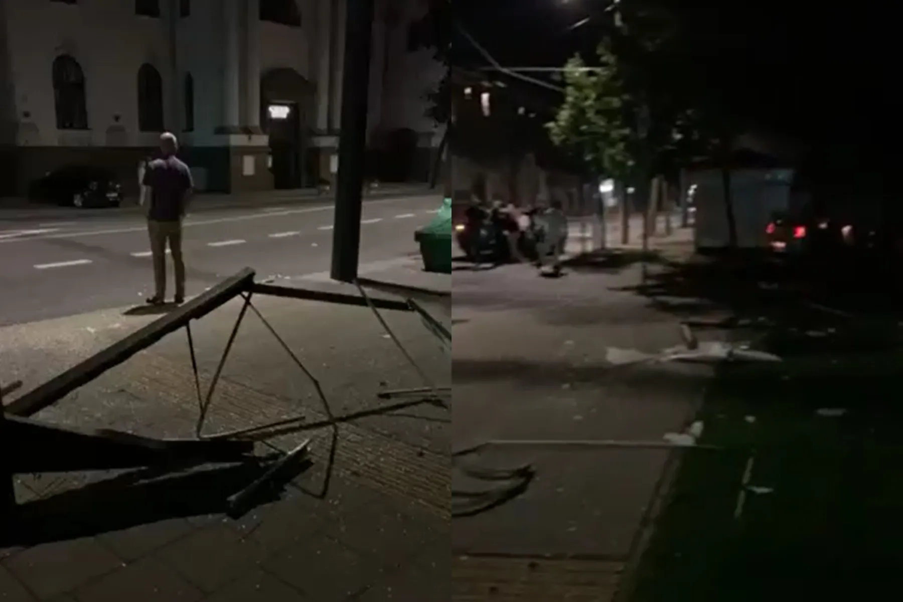 BMW K. Donelaičio gatvėje rėžėsi į stotelę