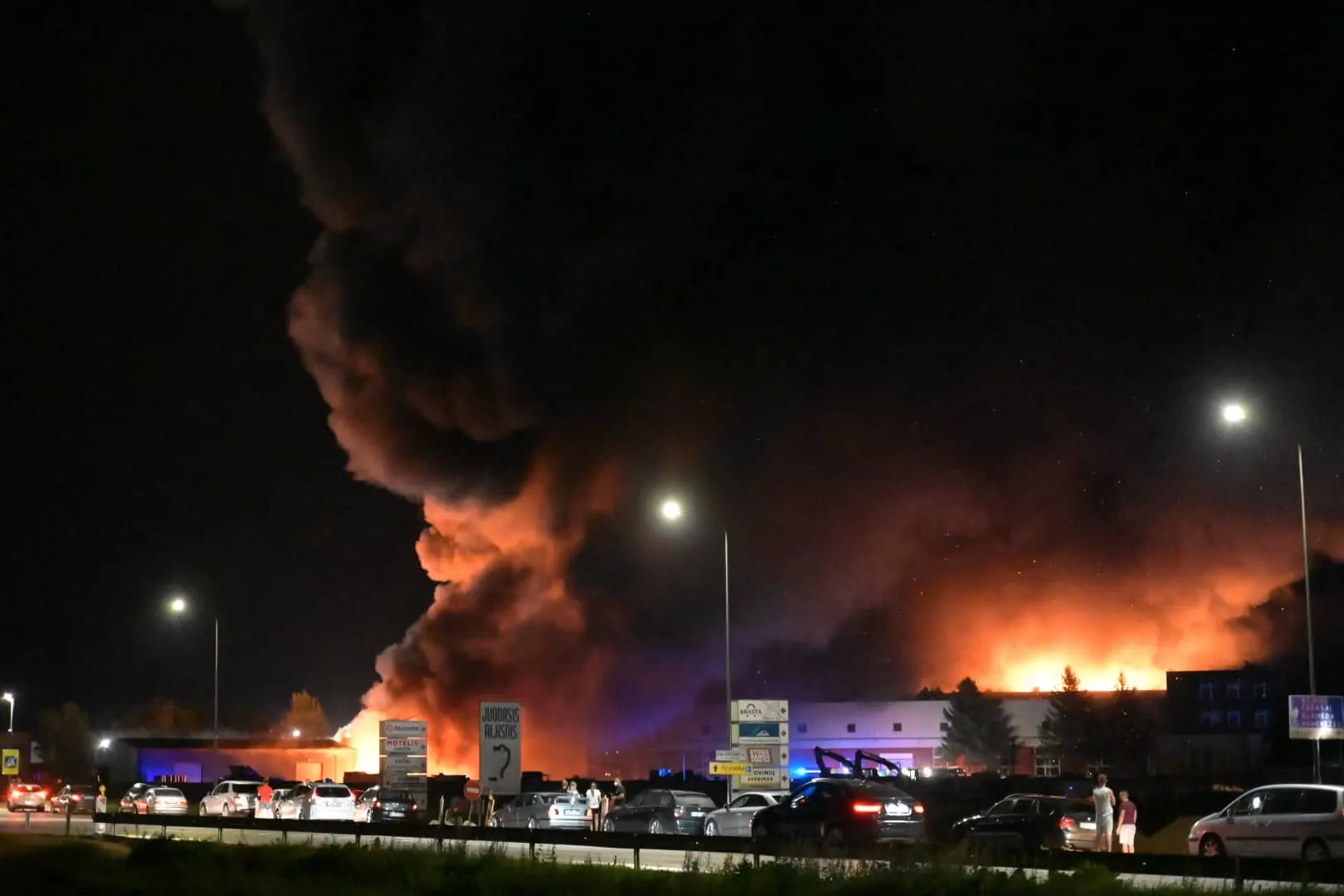 Gaisras Palemono gatvėje