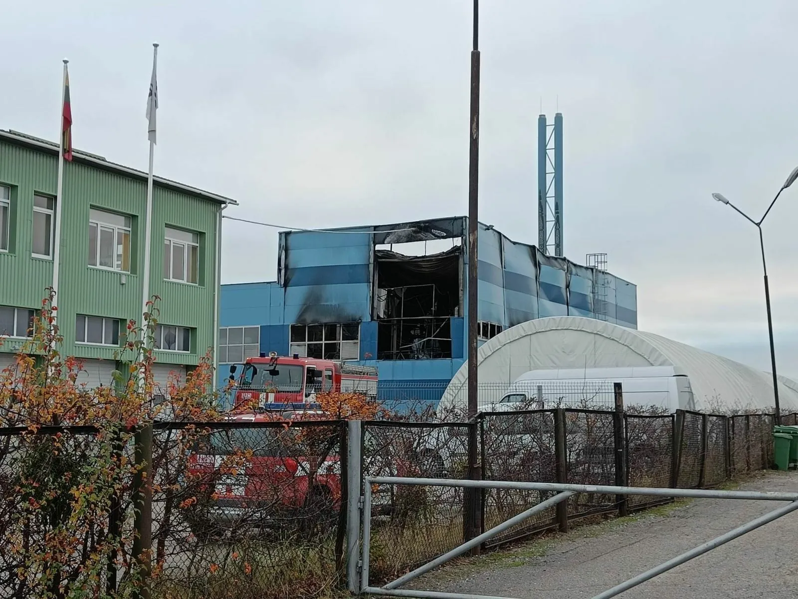 Gaisras Garliavoje / R. Tenio nuotr.