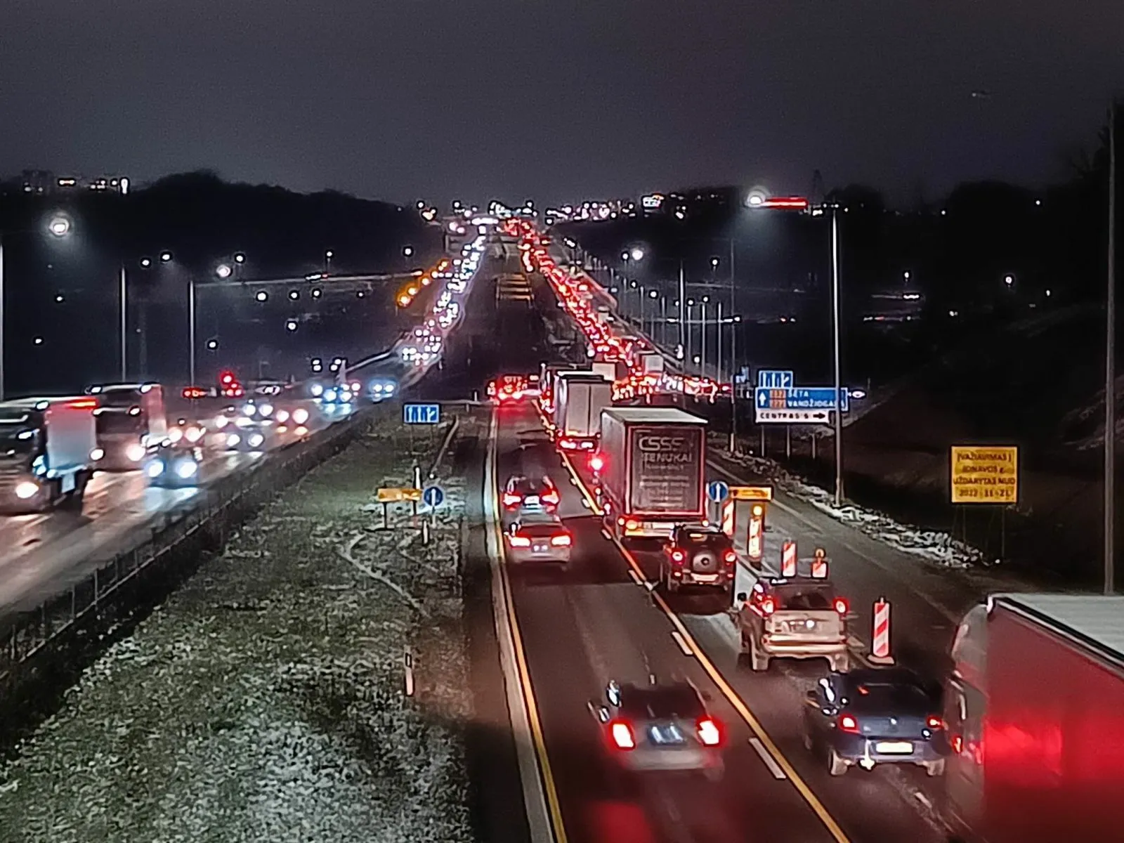 Spūstys ant A. Meškinio tilto