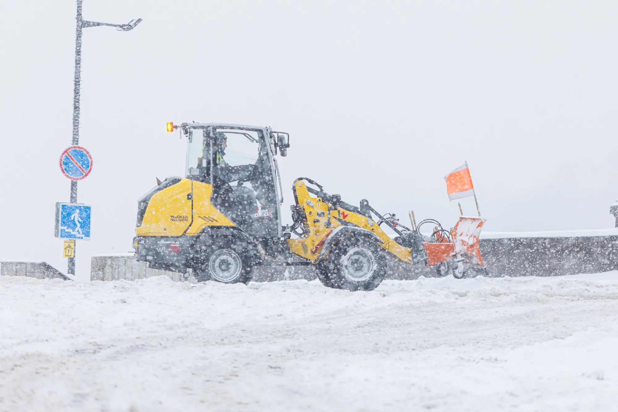 Gausus sniegas Kaune