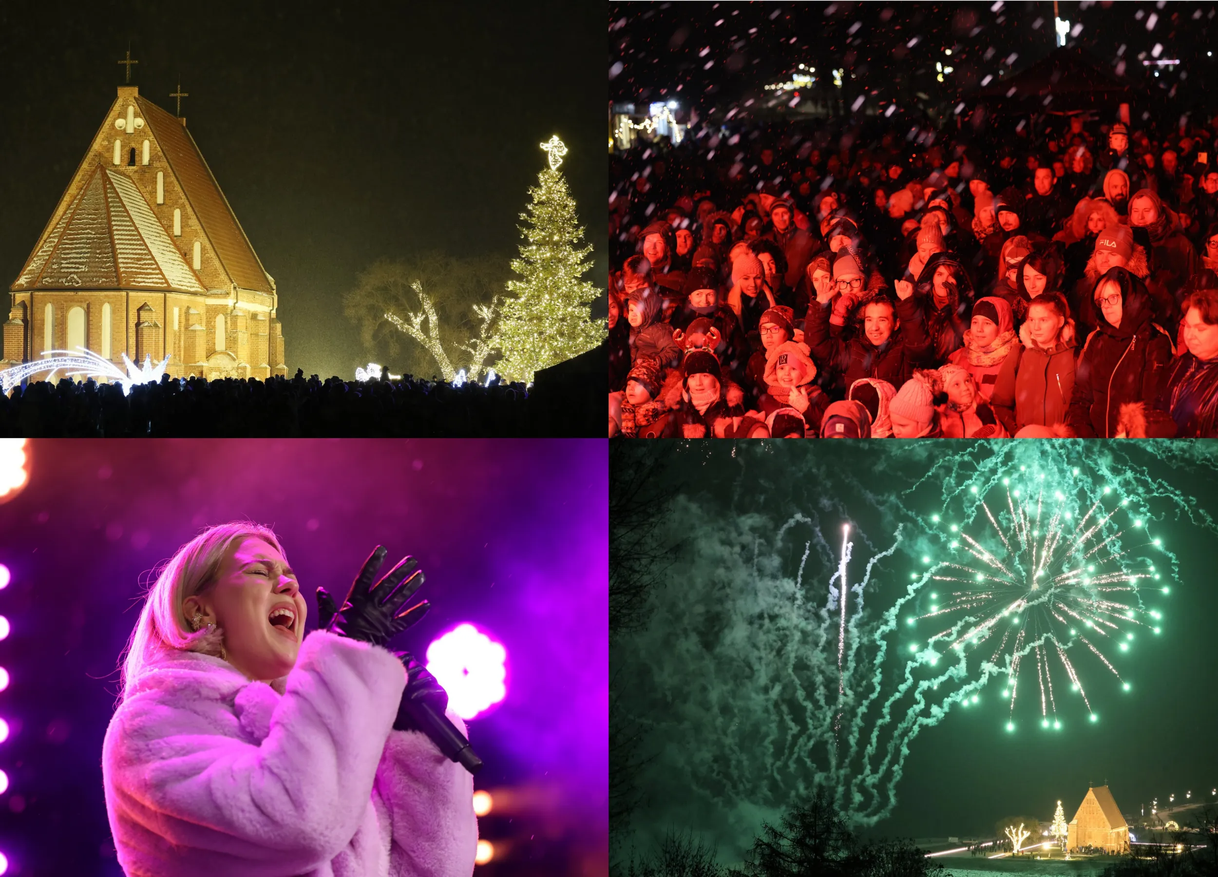 Kalėdų eglės įžiebimas Zapyškyje