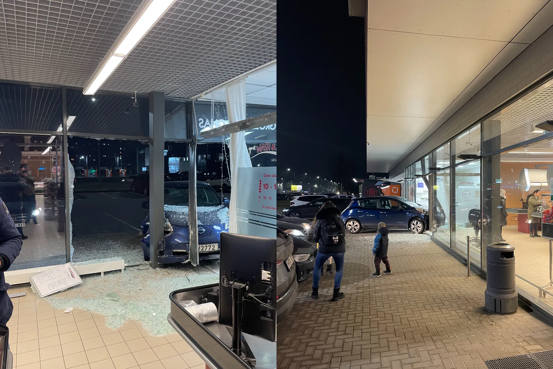 Automobilis parduotuvėje