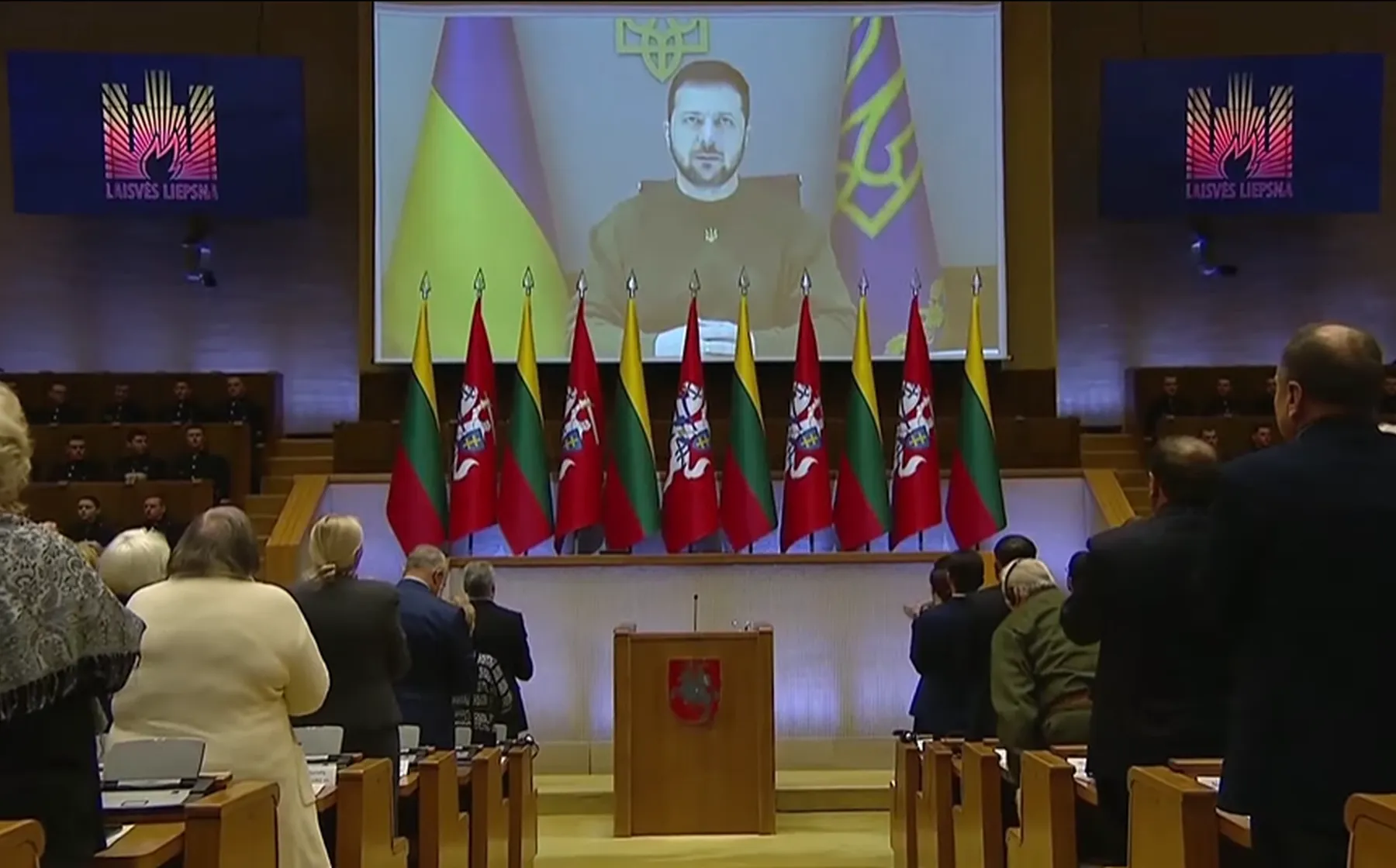 V. Zelenskio kalba Seime