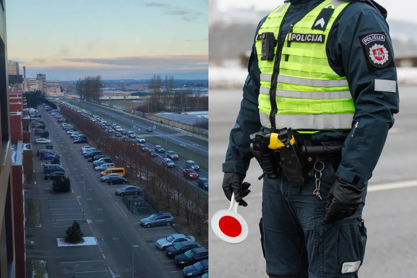 Policijos reidas Europos prospekte / "Kas vyksta Kaune" grupės ir R. Tenio nuotr.