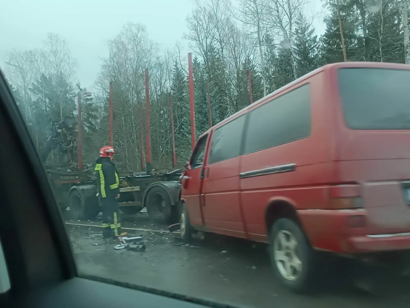 Avarija kelyje Kaunas-Jonava