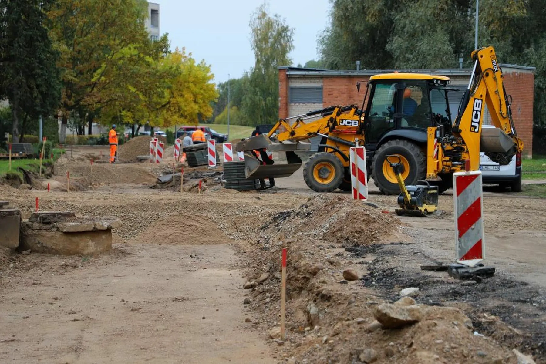 Kelininkai, kelio darbai