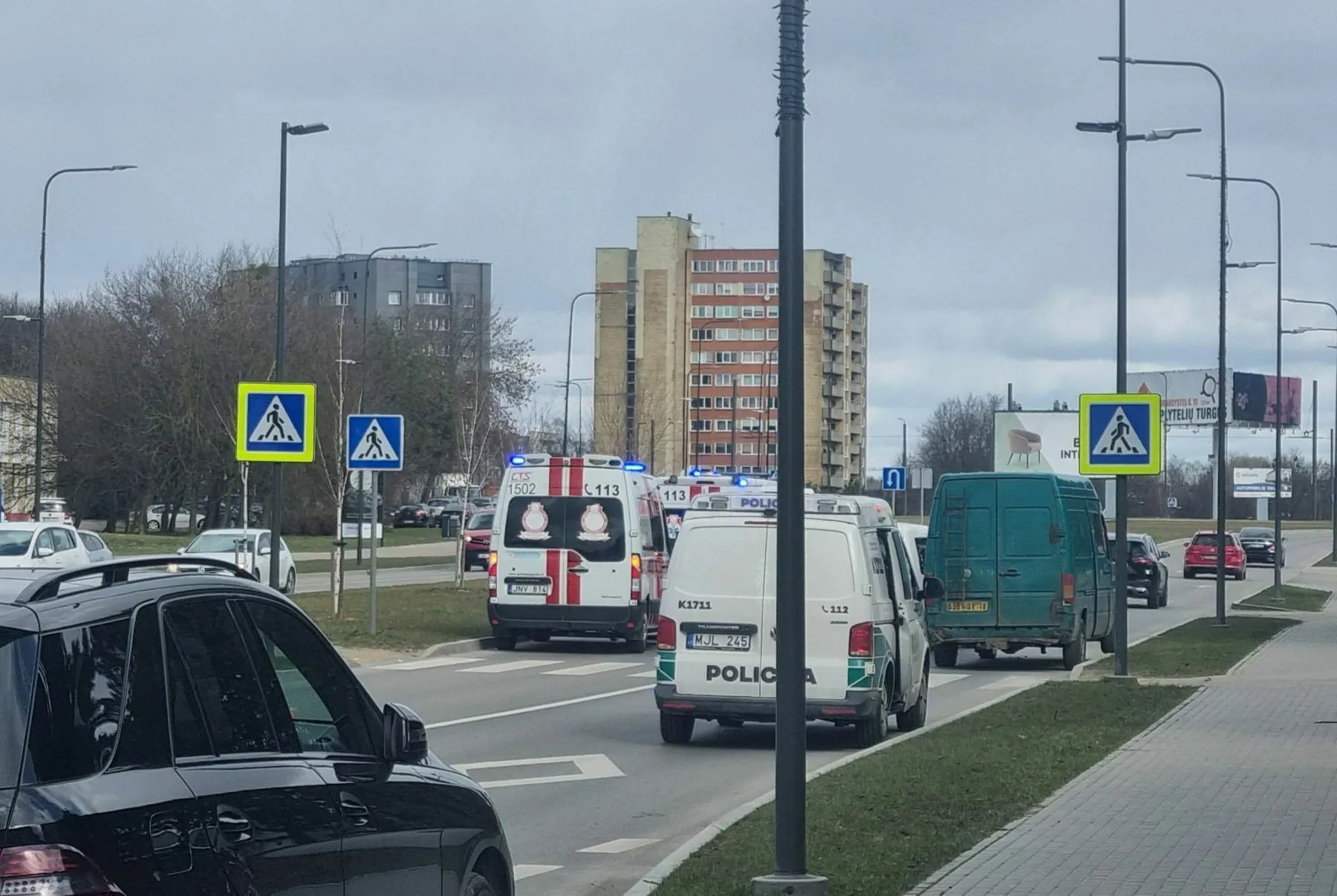 Taikos pr. partrenktas žmogus