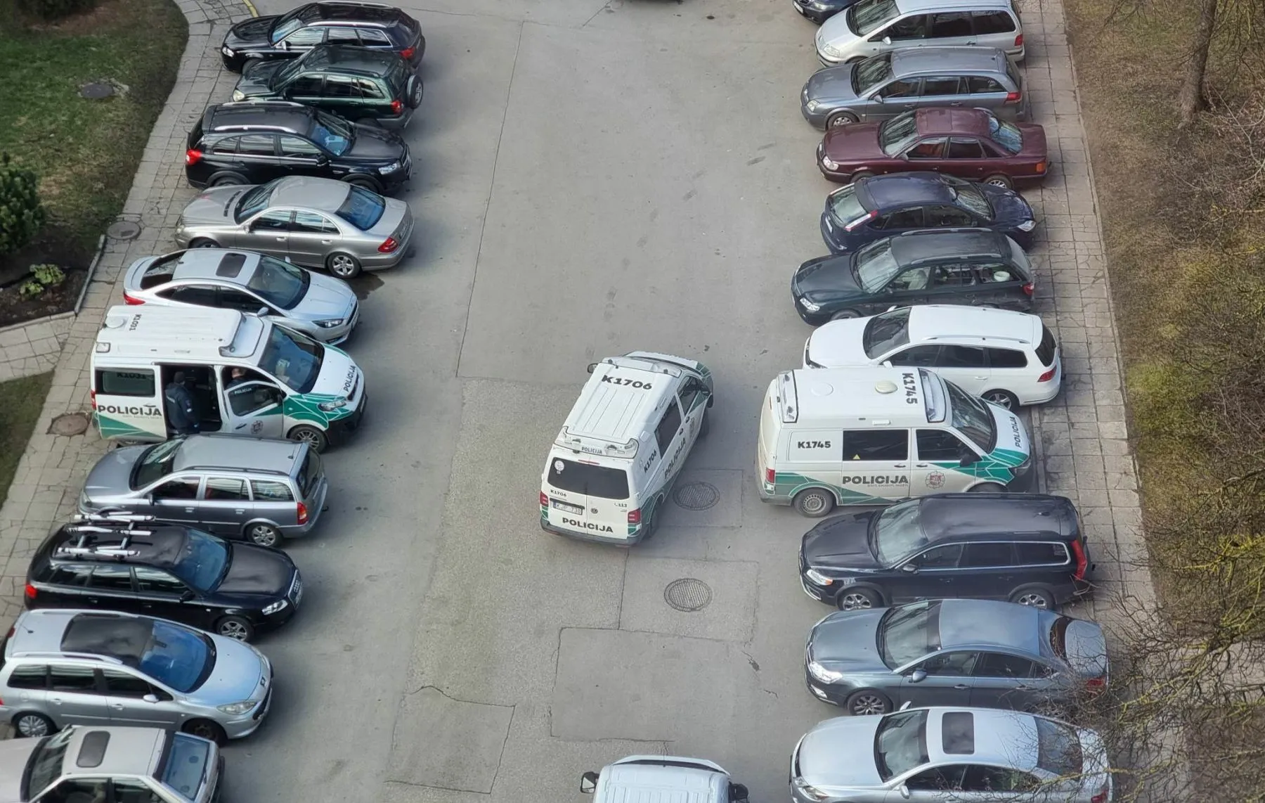 Policijos susibūrimas Draugystės g.