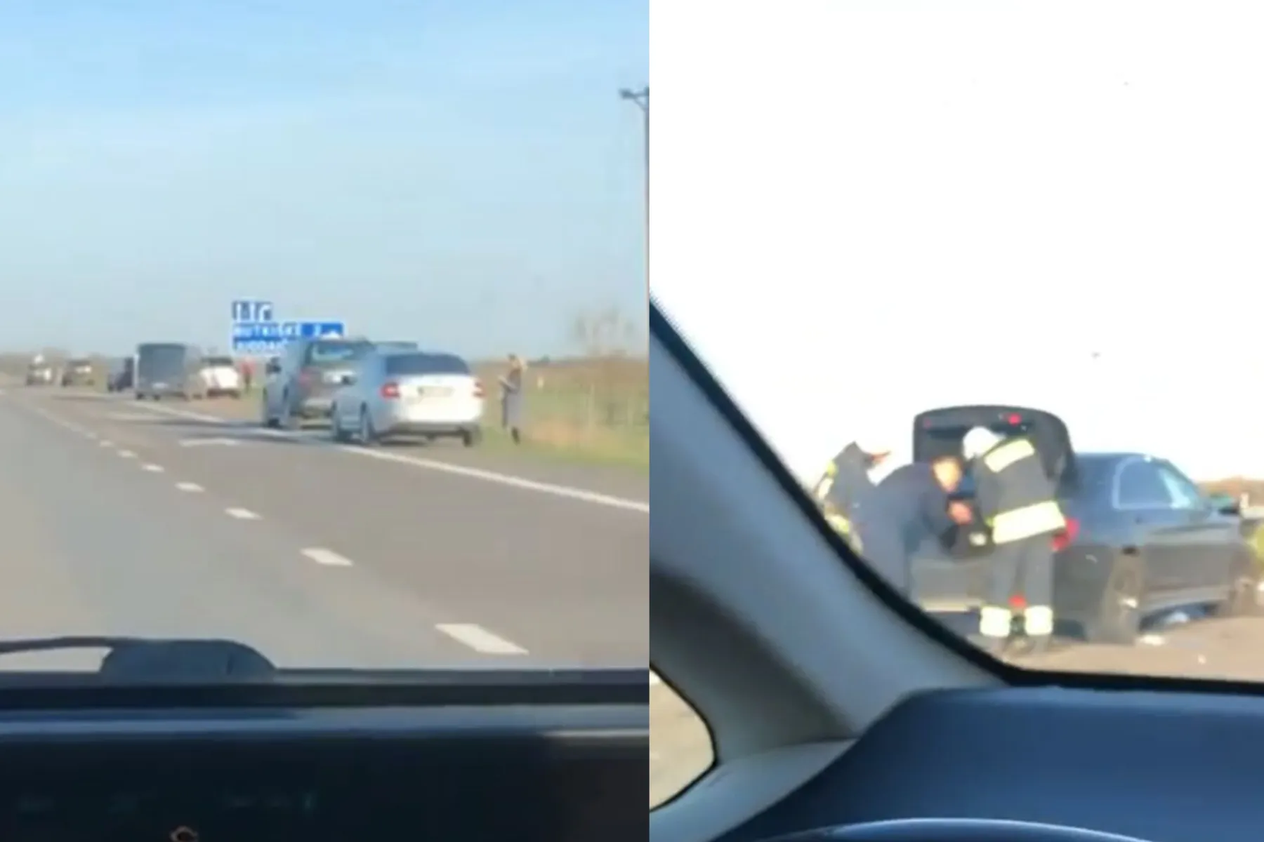 įgriuvęs magistralės kelias