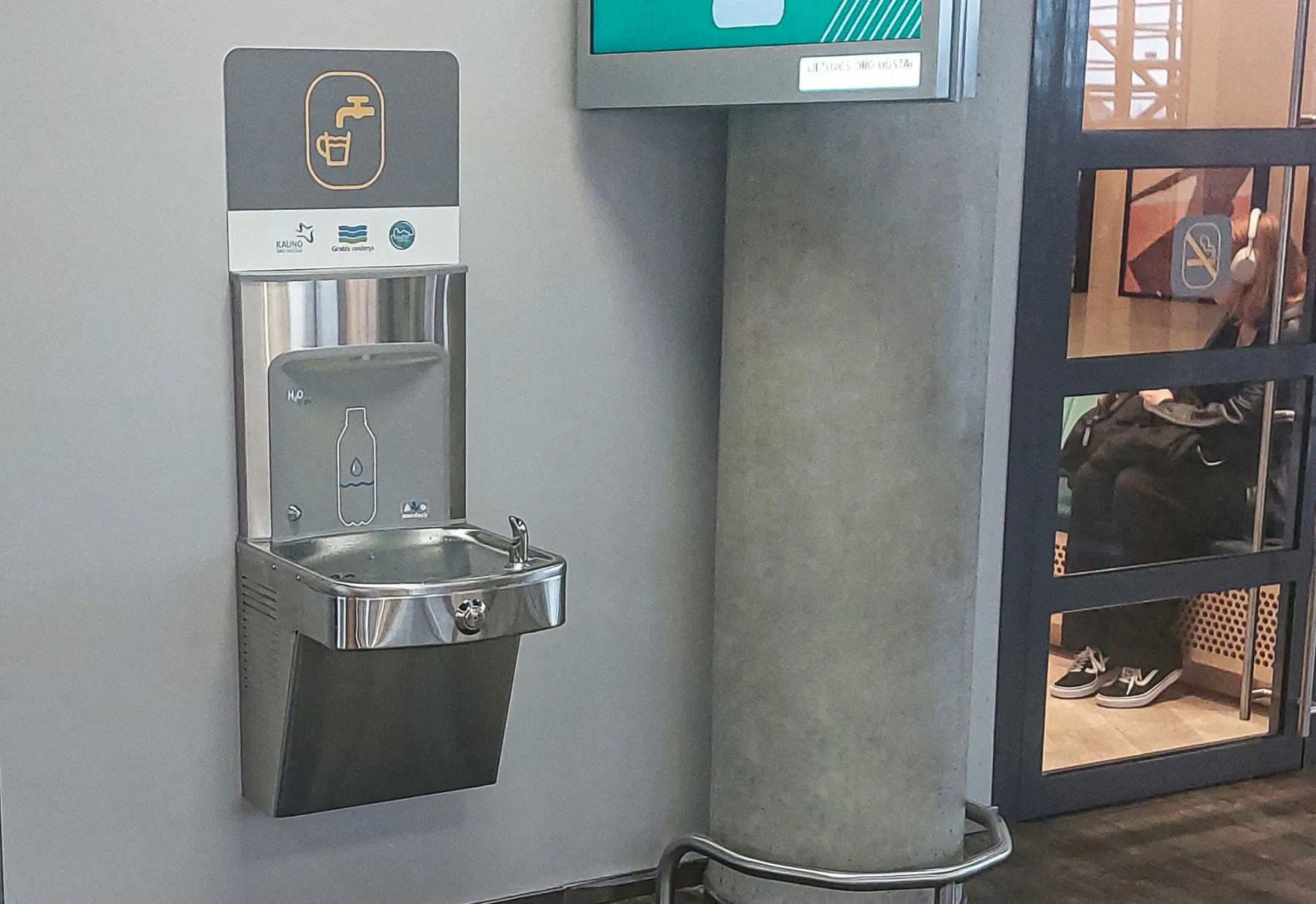 Geriamo vandens stotelė Kauno oro uoste