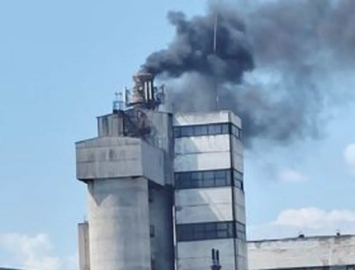 Dūmai iš Kauno stiklo gamyklos