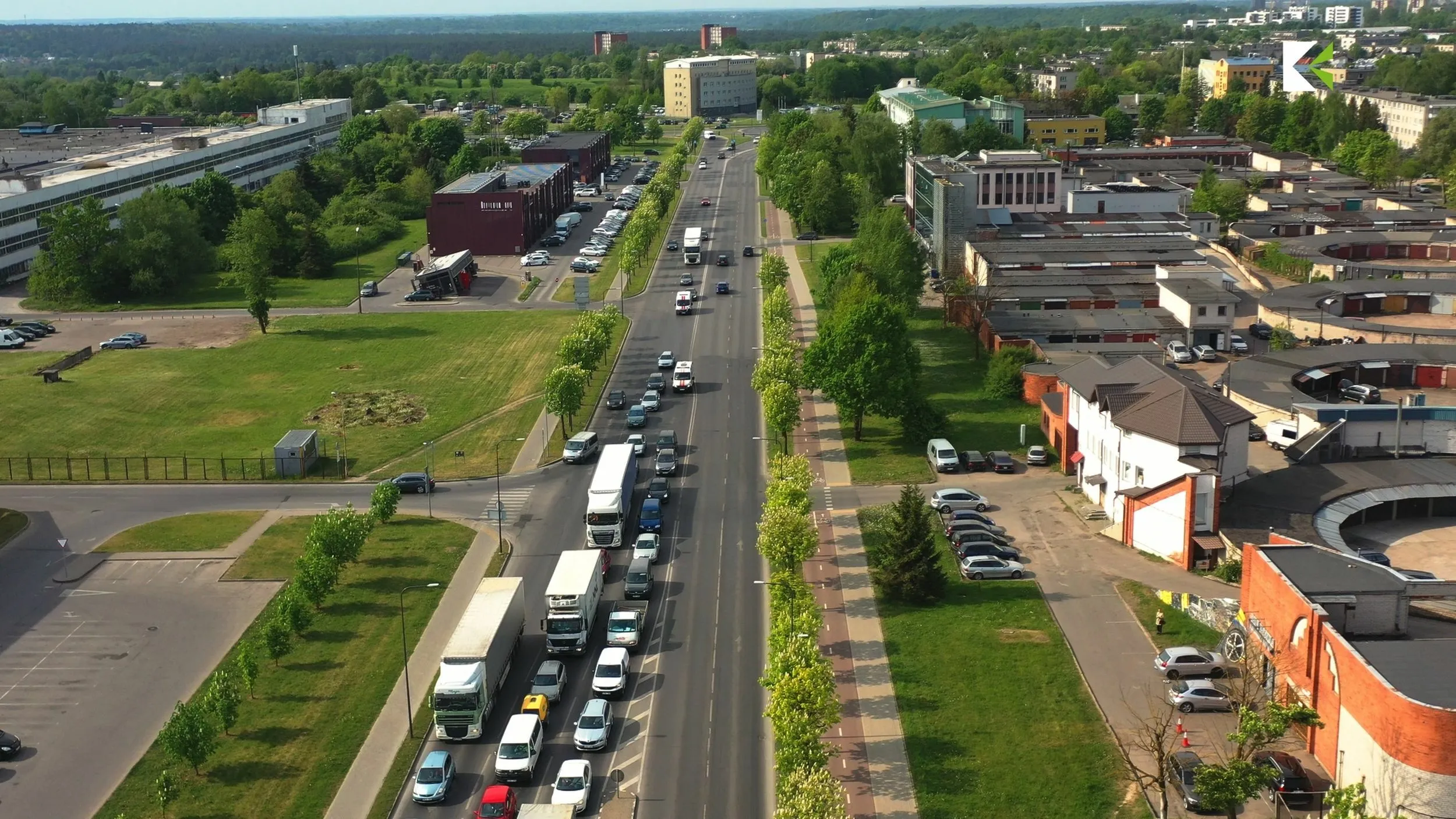 Eismo pakeitimai Pramonės pr., kamščiai