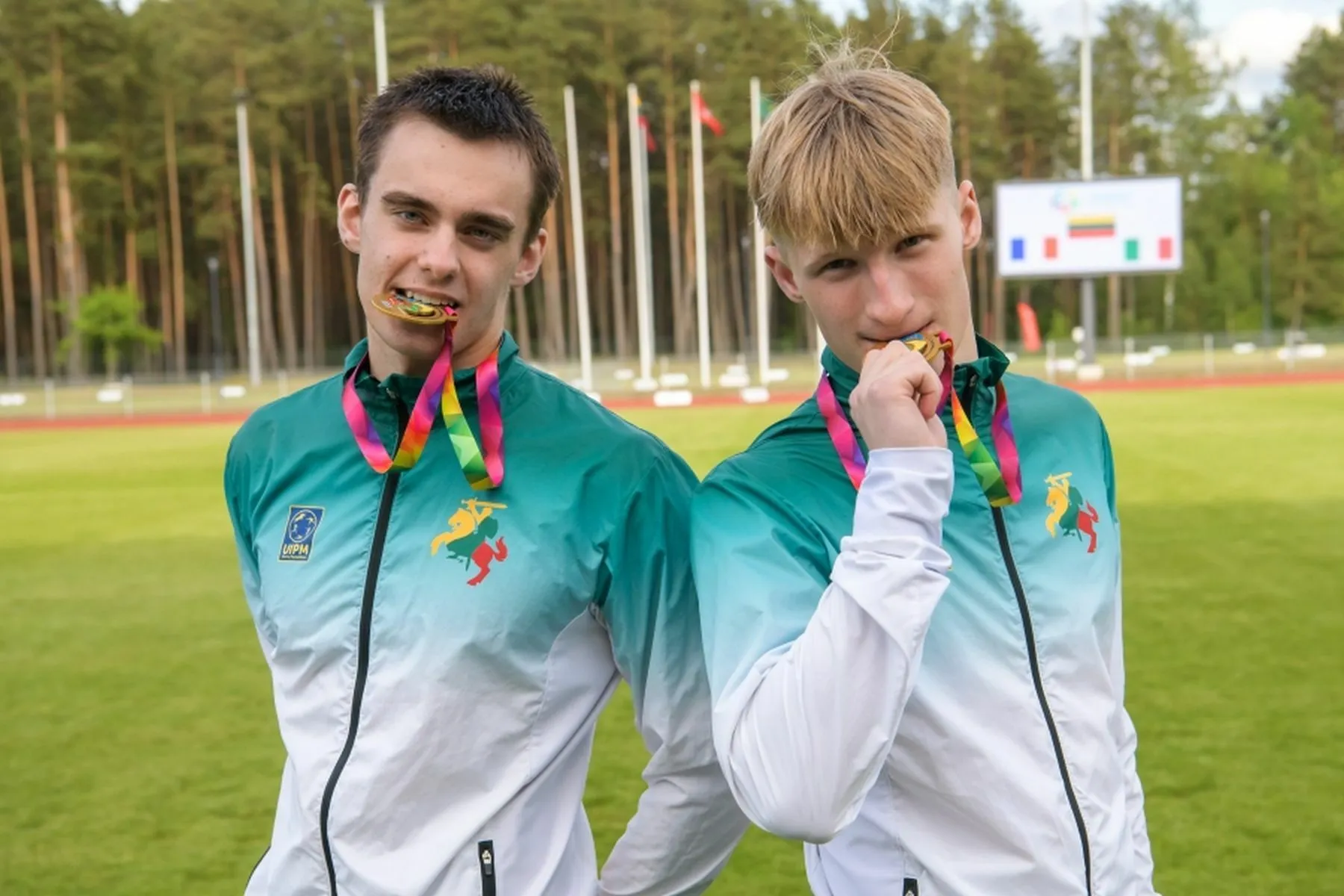 Lukas Gaudiešius ir Nojus Chmieliauskas