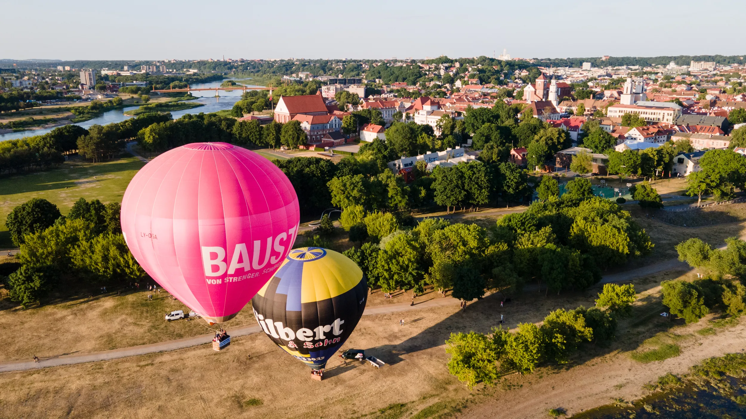 Iš Kauno santakos kyla oro balionai