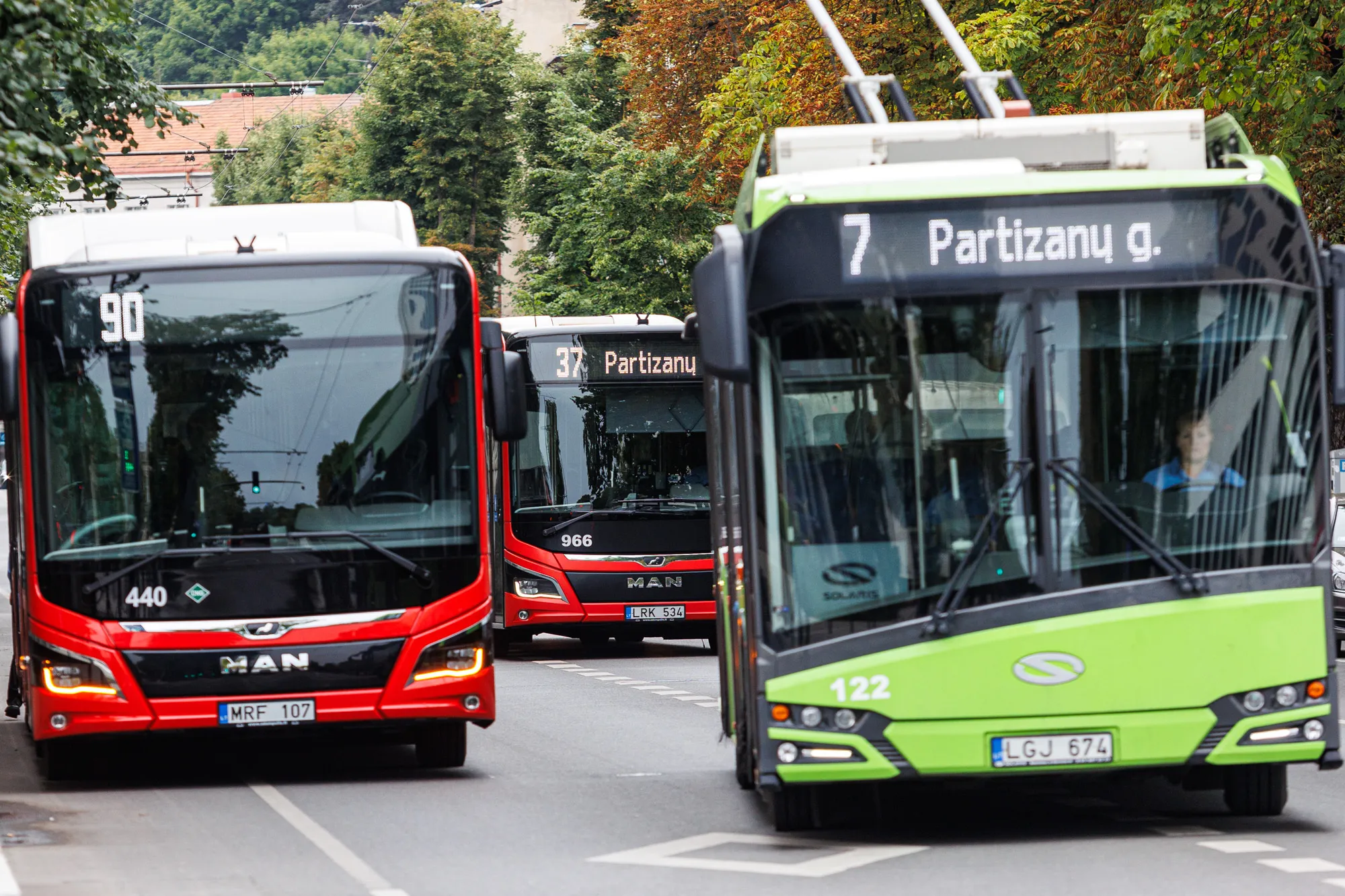 Viešajame transporte aktyvuojami STOP mygtukai