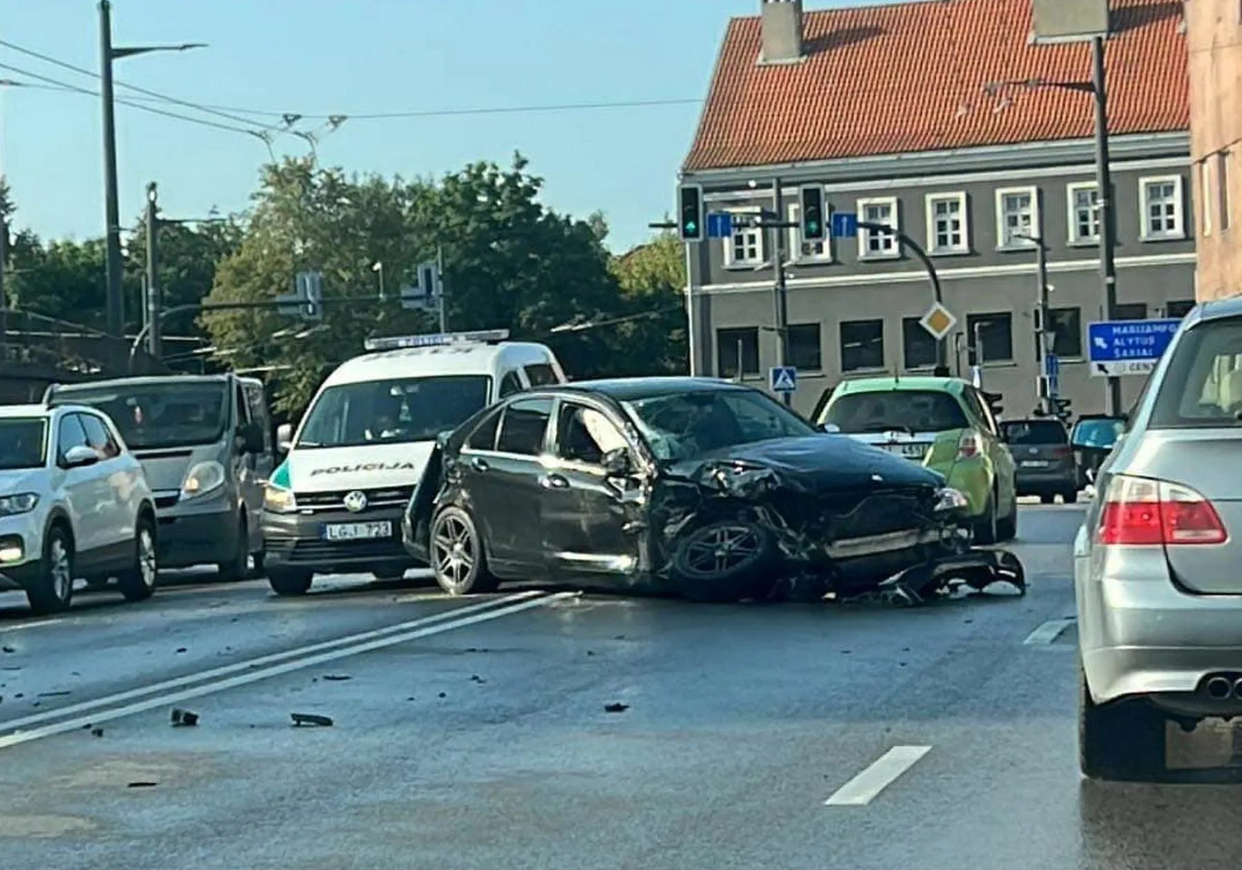 avarija Šauklių gatvėje