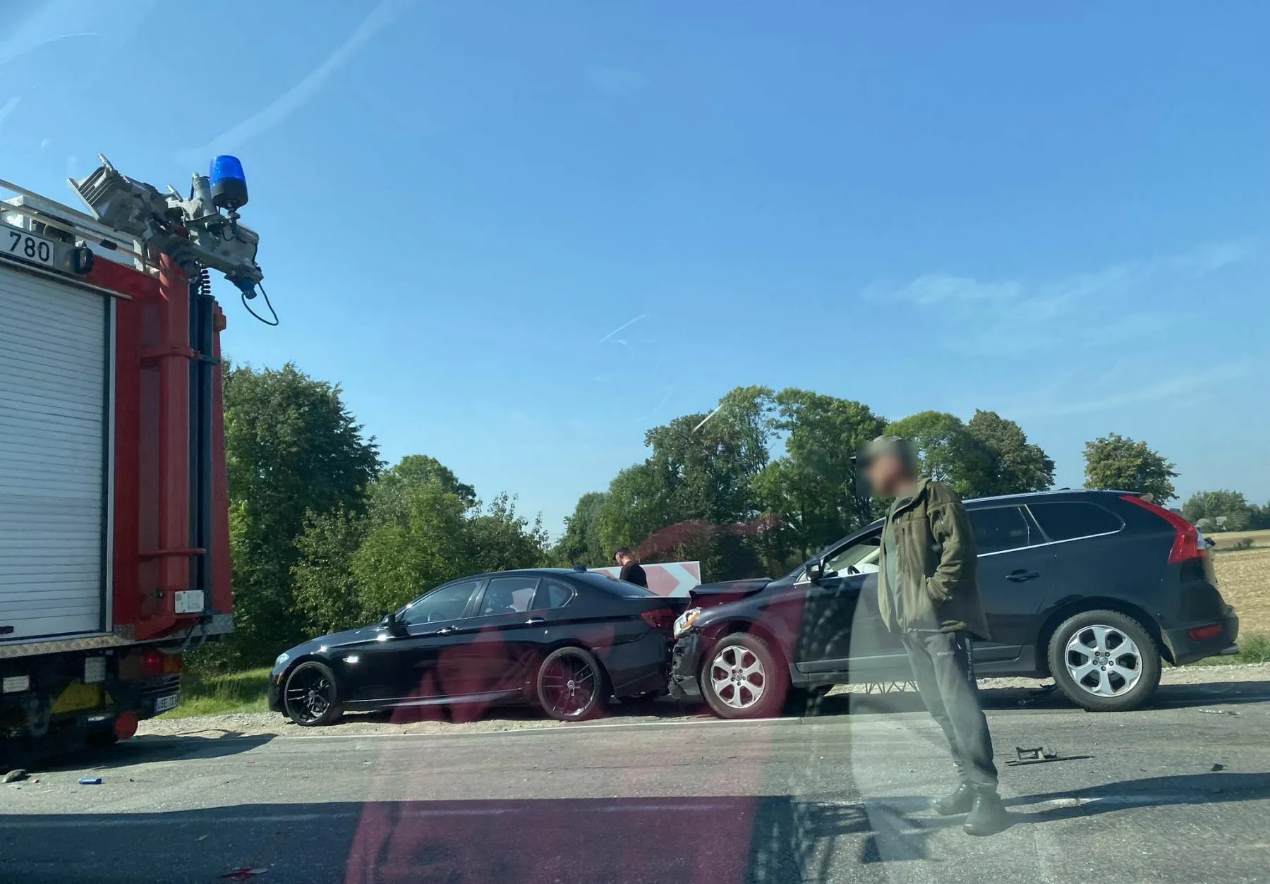 Avarija Kaunas-Prienai kelyje / Skaitytojo nuotr.