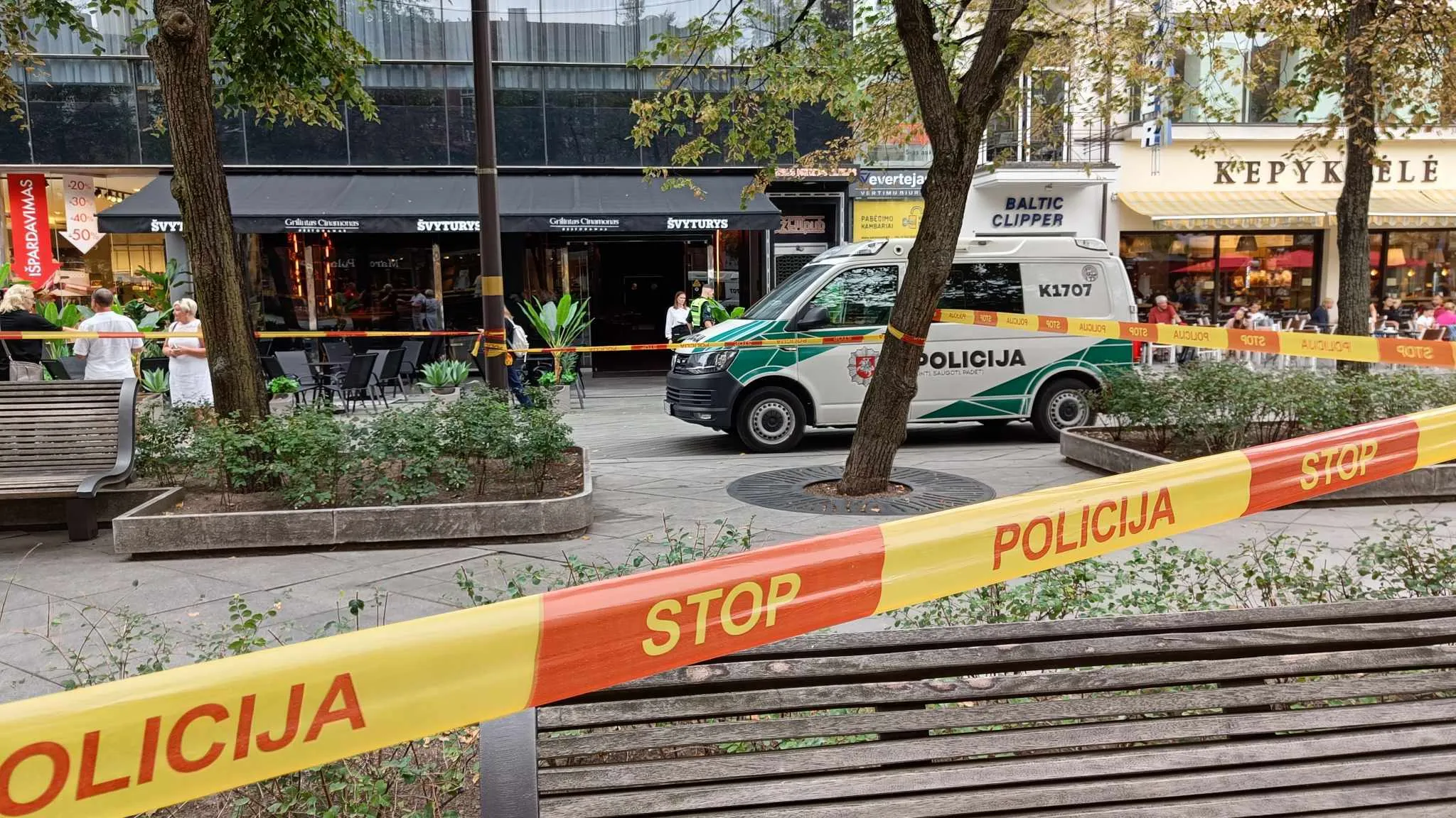 Muštynės Laisvės alėjoje