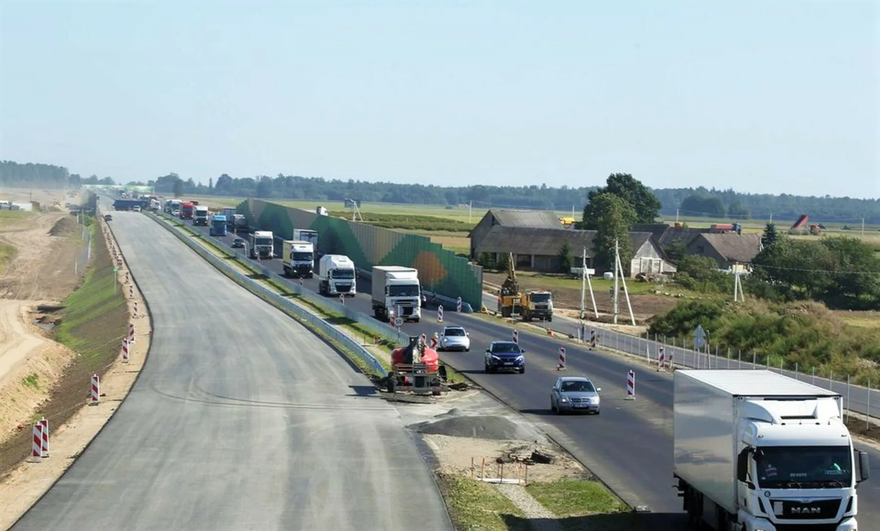 Kelio darbai A5 Kaunas - Marijampolė - Suvalkai