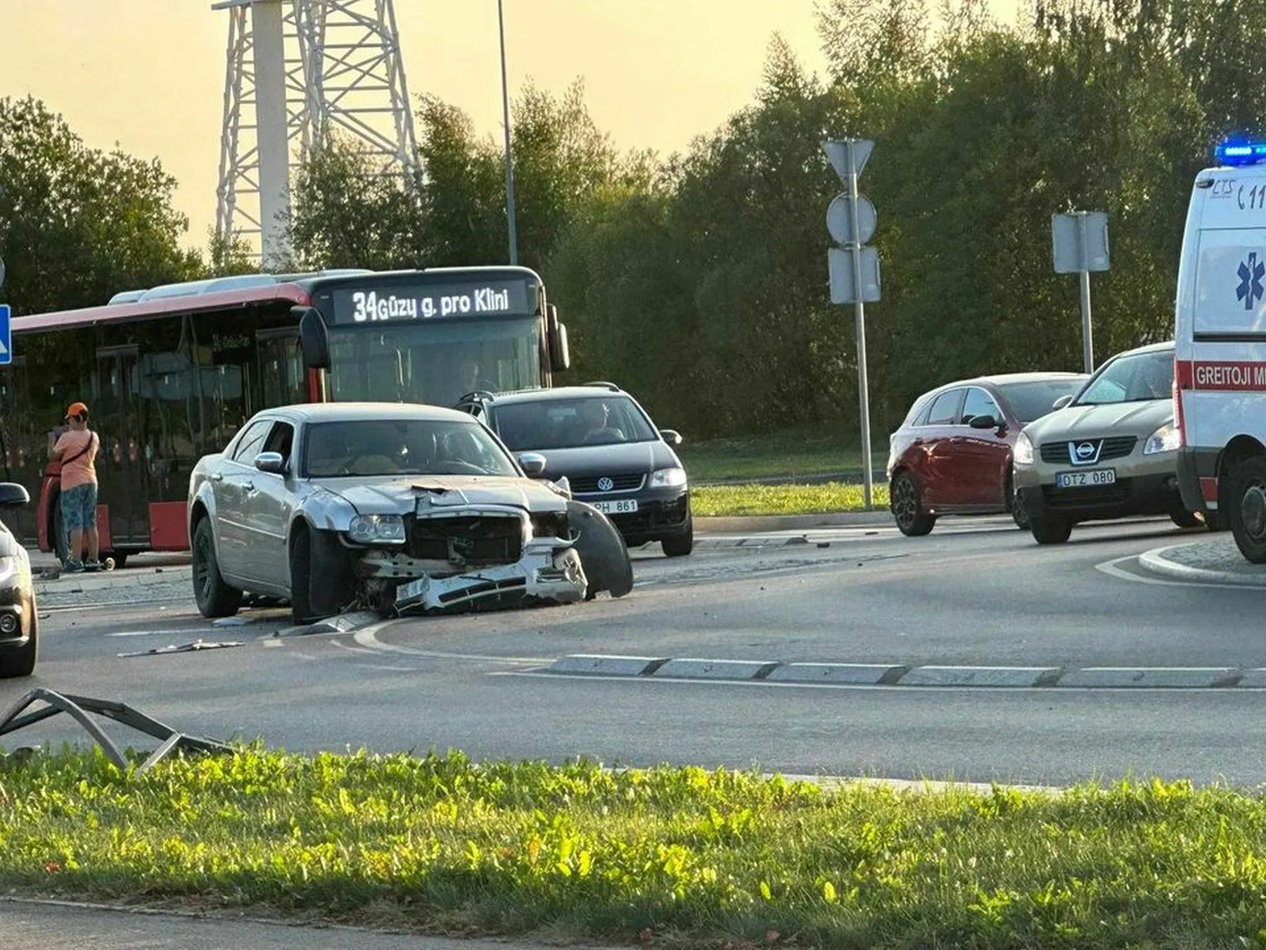 „Chrysler“ avarija turbožiede