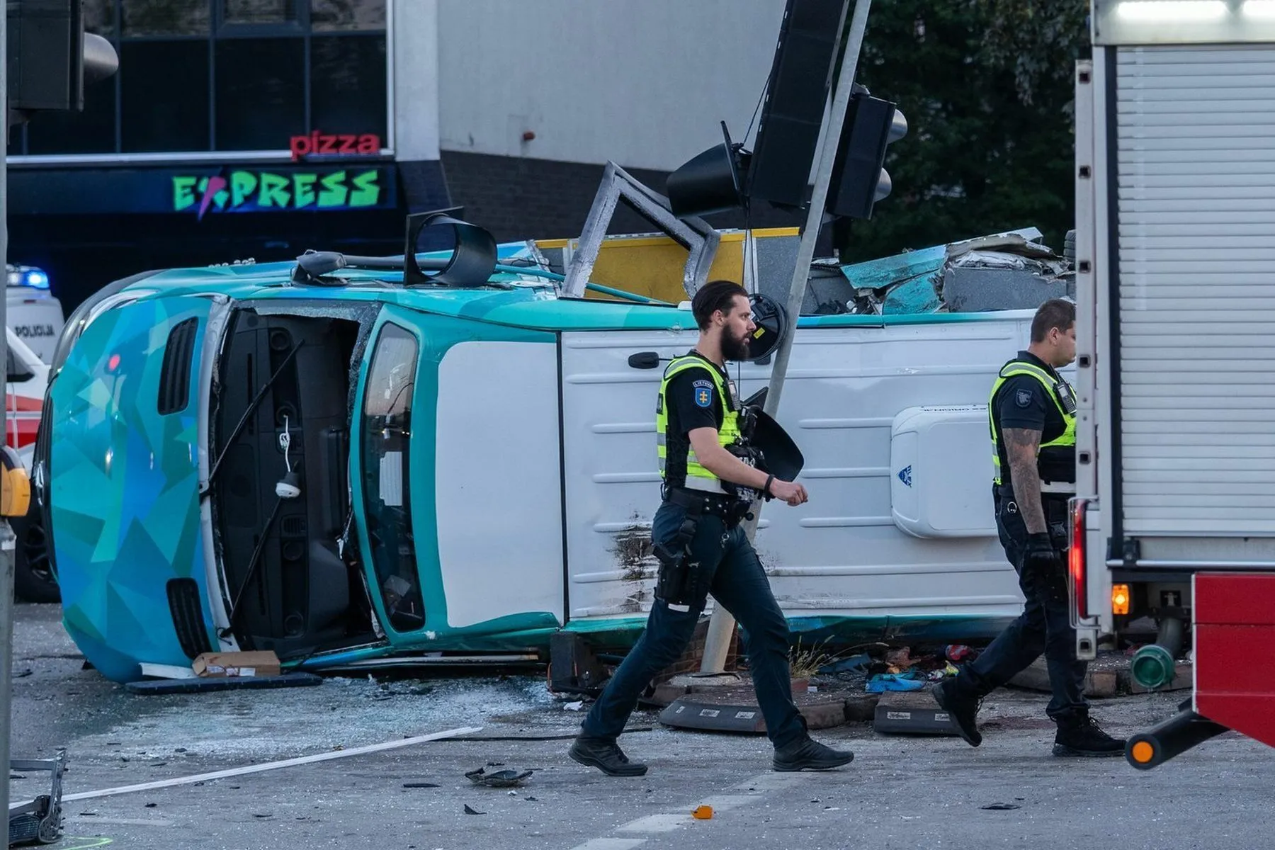 Avarija Raudondvario pl. / lryto.lt, G. Bitvinsko nuotr.