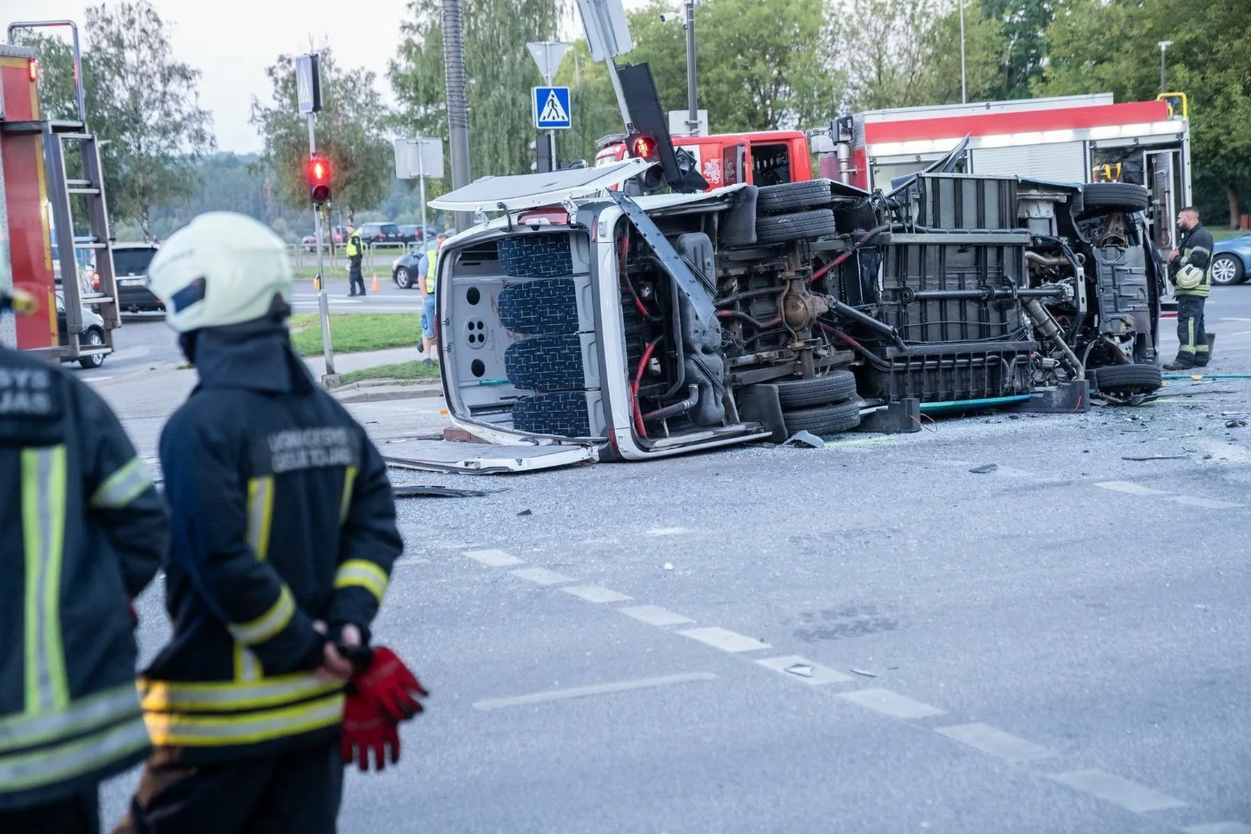 Avarija Raudondvario pl. / lryto.lt, G. Bitvinsko nuotr.
