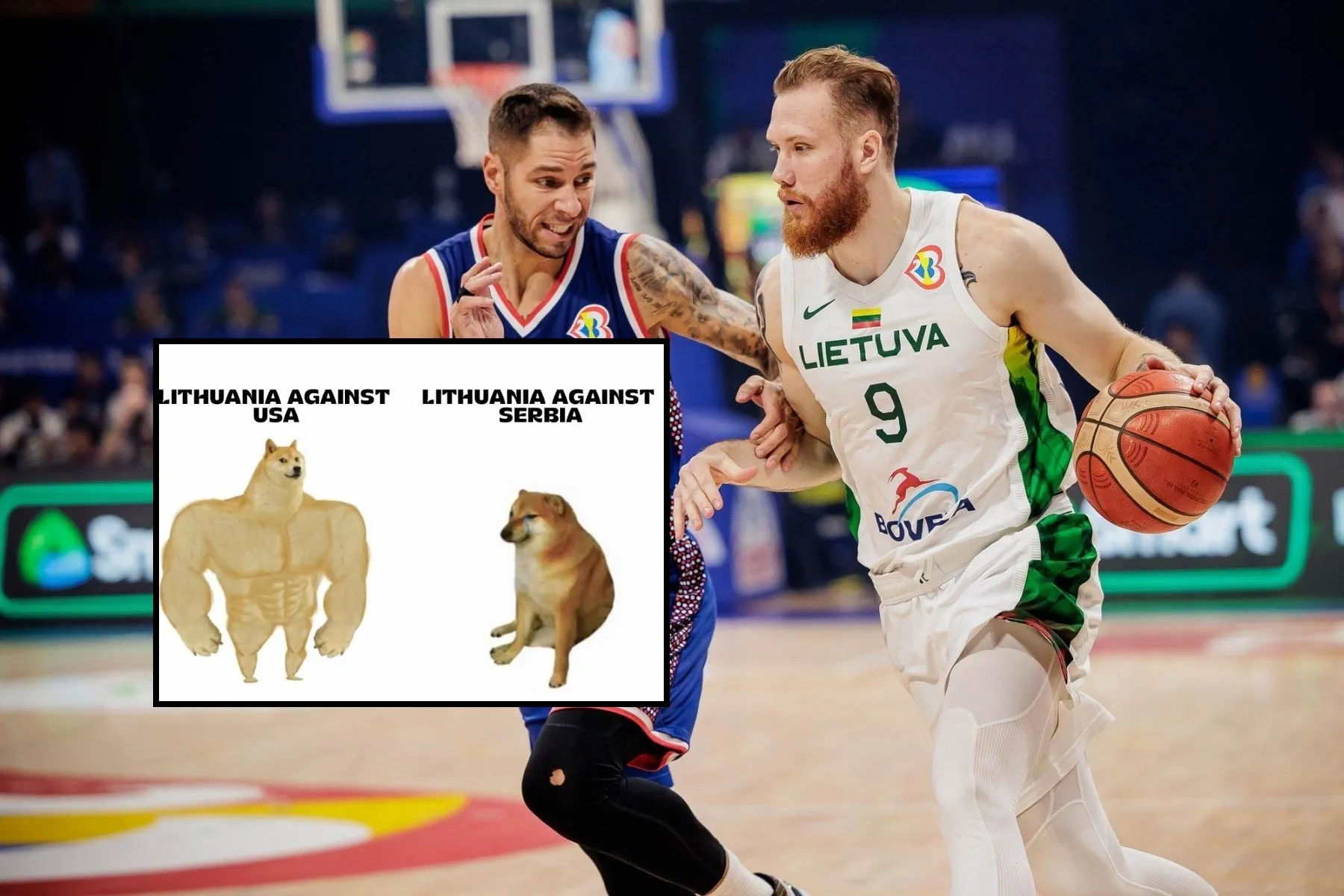 FIBA socialiniame tinkle - pašaipos Lietuvos rinktinei