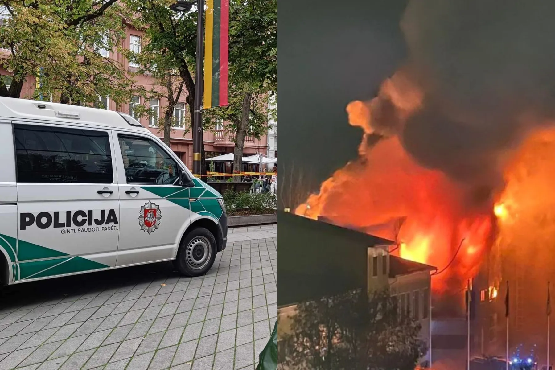 Muštynės, padegimas