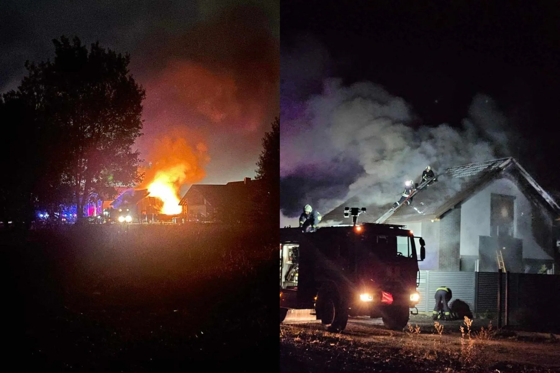 Gaisras Vijūkuose / Skaitytojų nuotr.