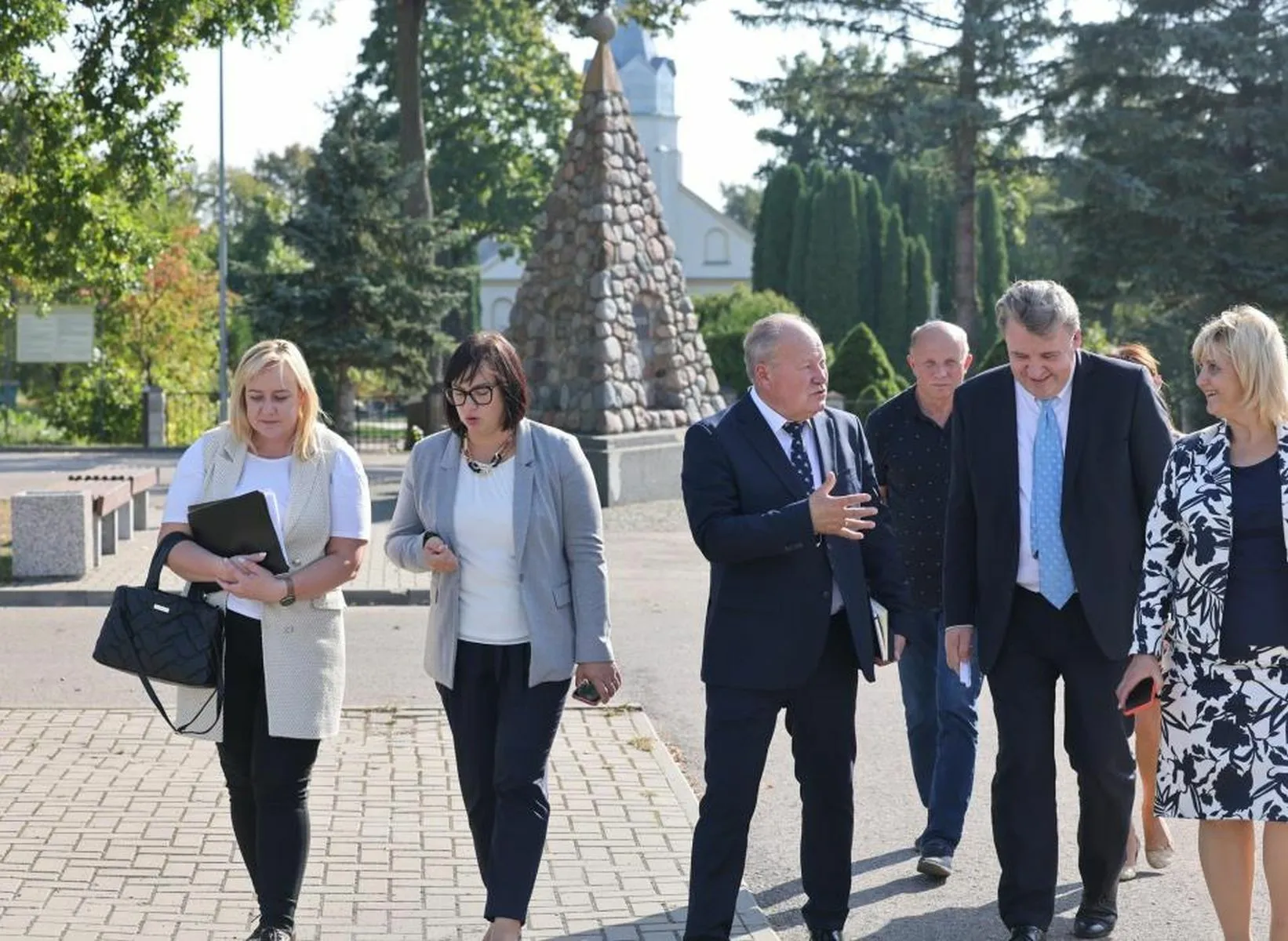 Kauno rajono savivaldybės vizitas Lapėse / KRS nuotr.