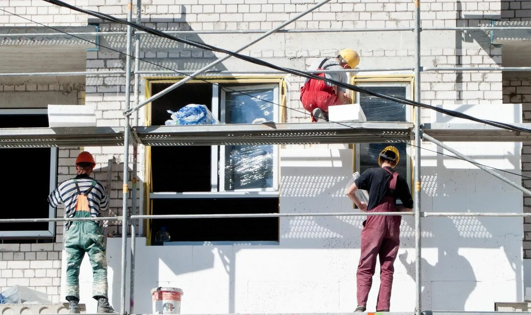 Darbuotojai, statybininkai