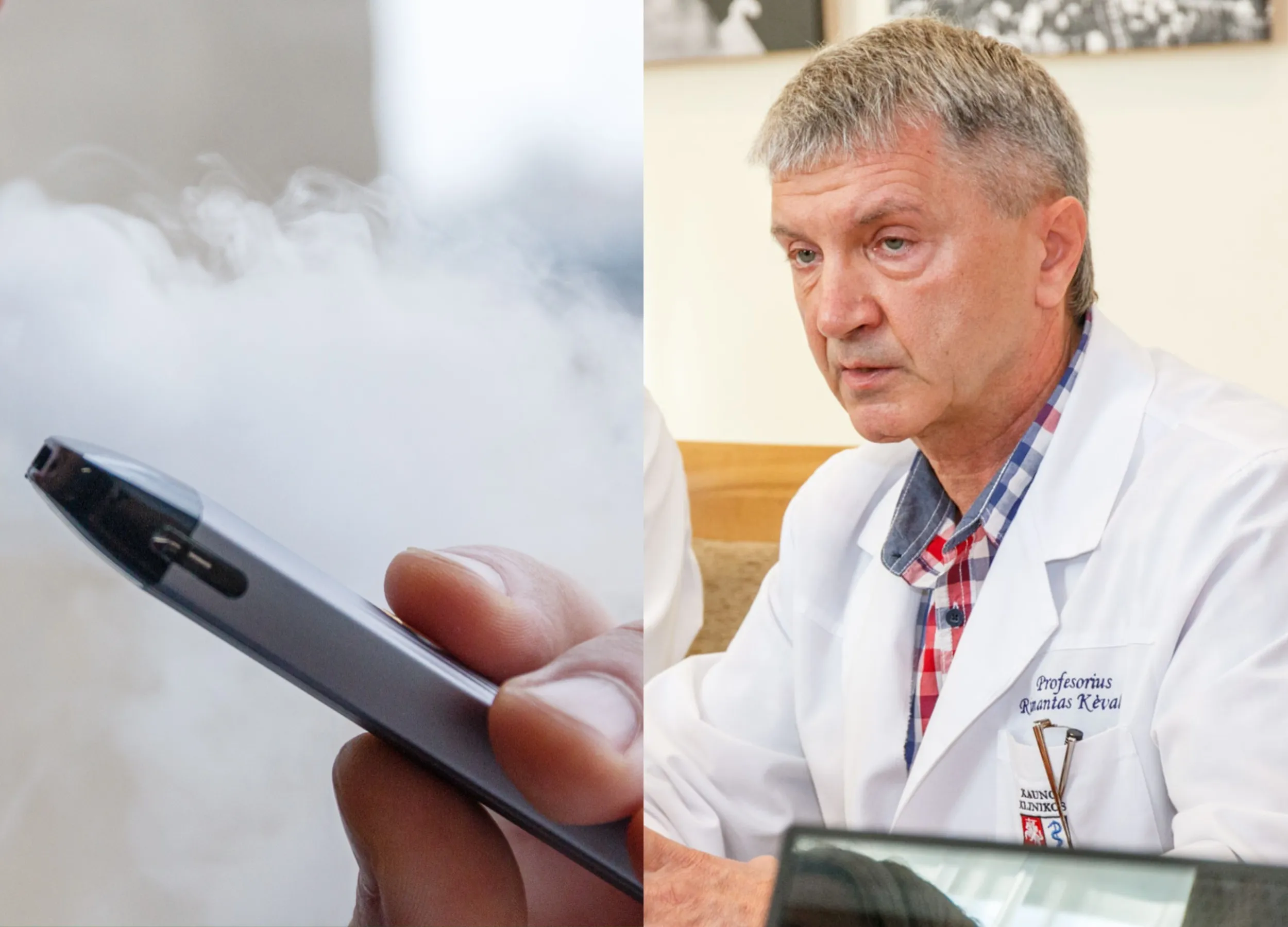 R. Kėvalas, elektroninės cigaretės