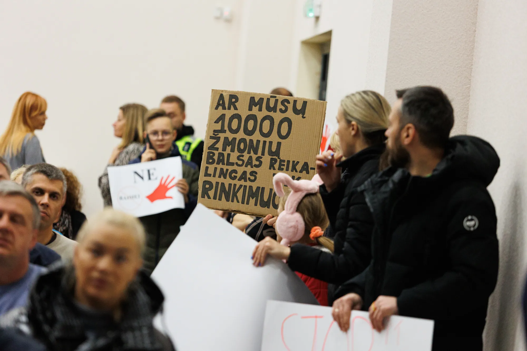 Domeikavos gyventojų protestas