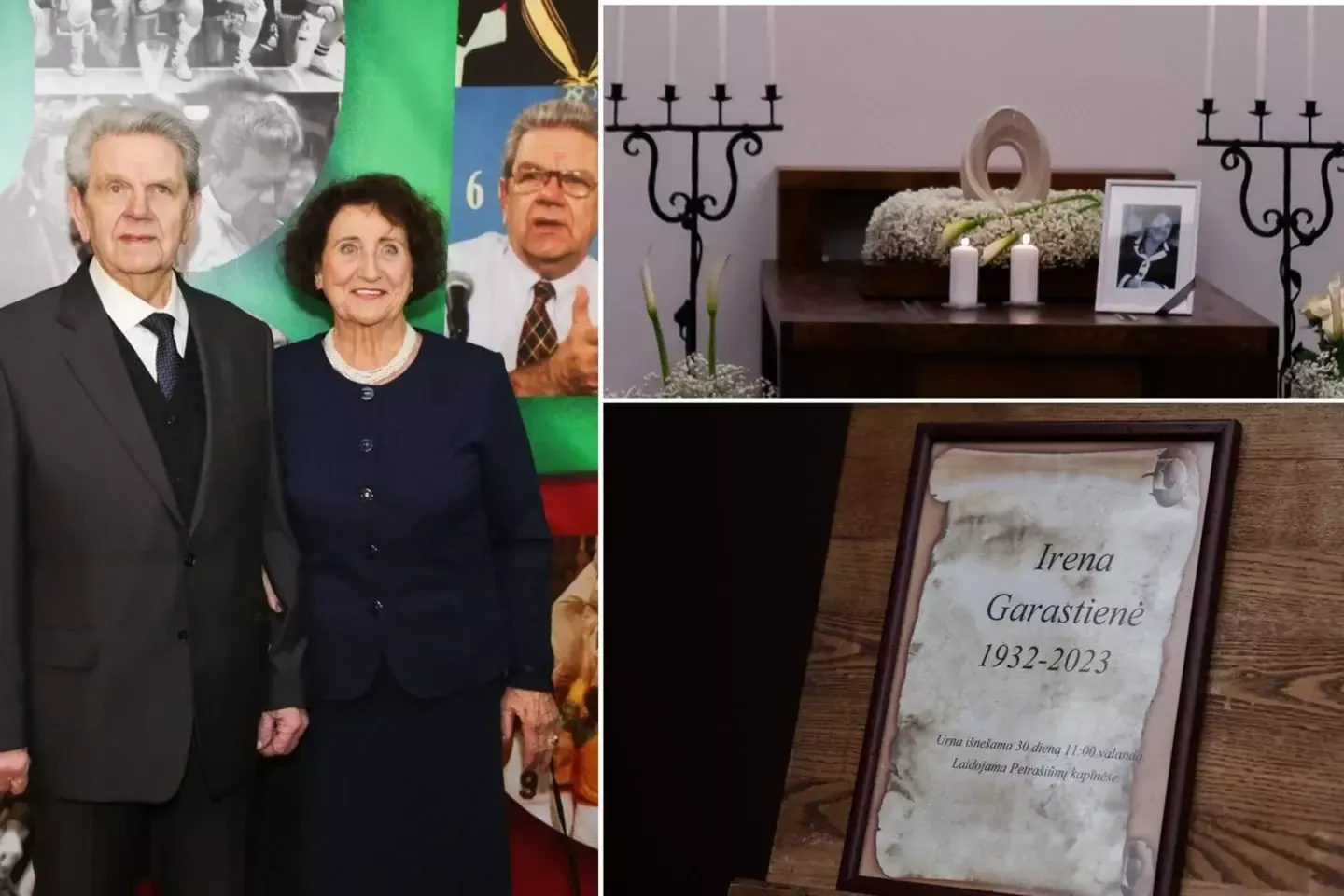 Atsisveikinama su legendinio krepšinio trenerio žmona I. Garastiene