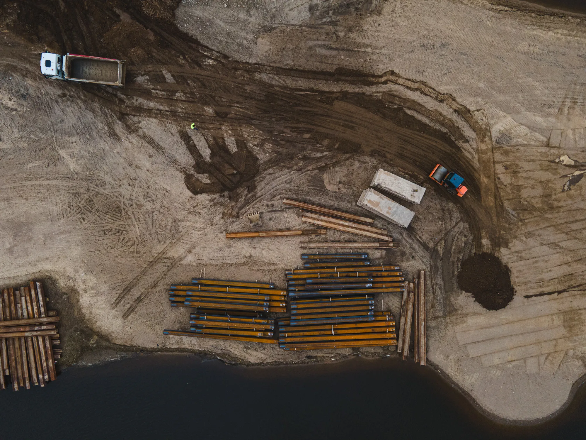 Kedainių tilto statybos / R. Tenio nuotr.